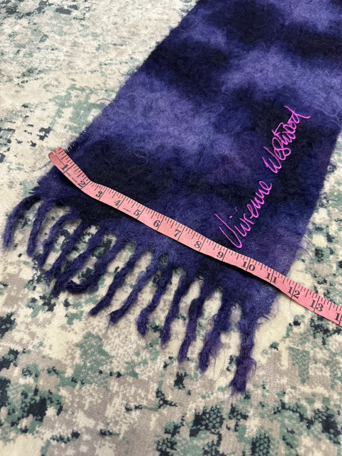 Vivienne Westwood VIVIENNE WESTWOOD MOHAIR LANA WOOL ABSTRACT LONG SCARF Size ONE SIZE - 5 Thumbnail