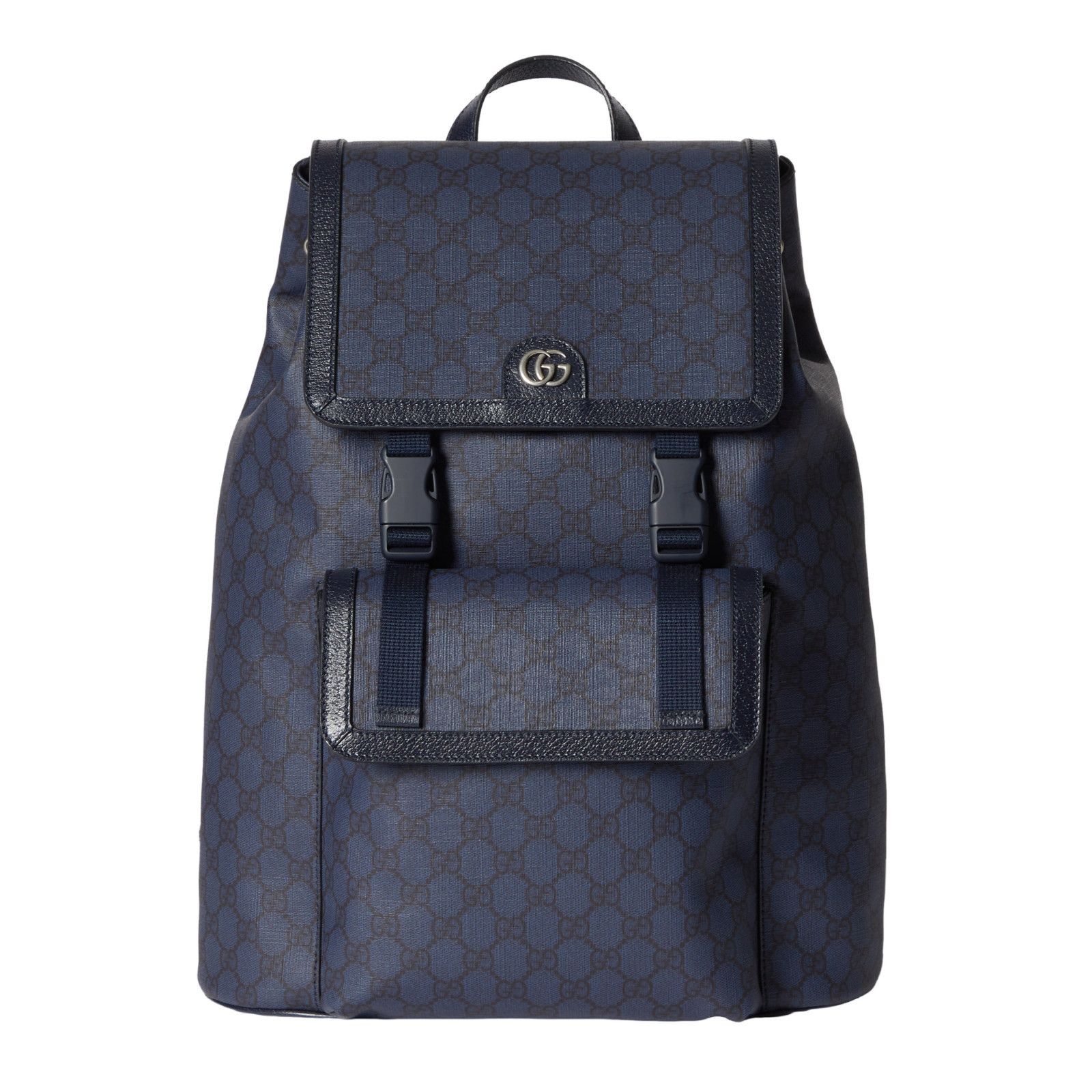 Gucci GUCCI Ophidia Large $2550 Blue GG Canvas Backpack New & Auth Size ONE SIZE - 1 Thumbnail