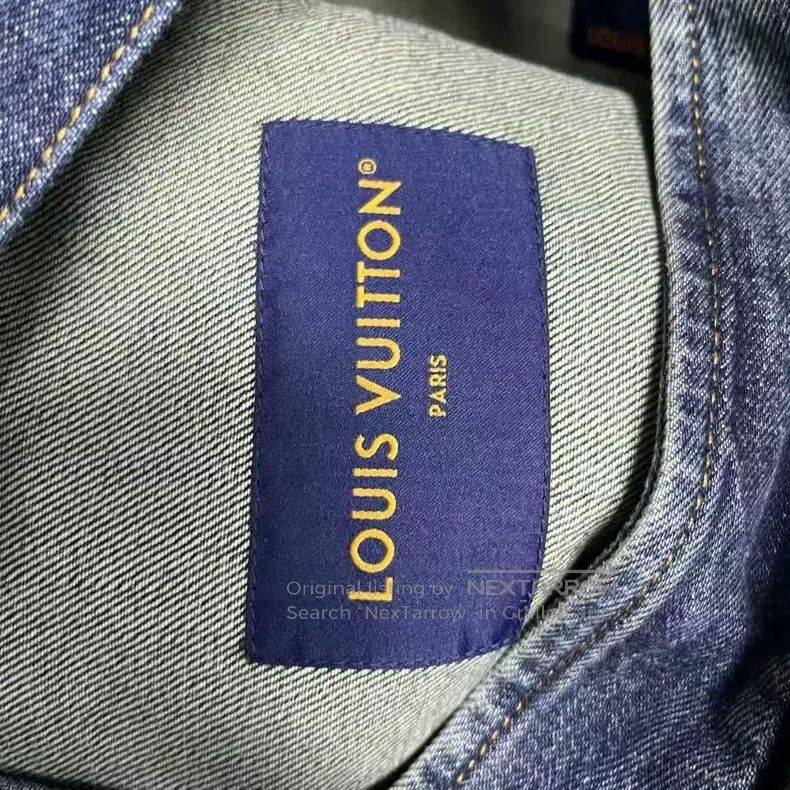 Louis Vuitton Louis Vuitton Dark Blue Logo Letter Embossed Casual Work L Size US M / EU 48-50 / 2 - 2 Thumbnail