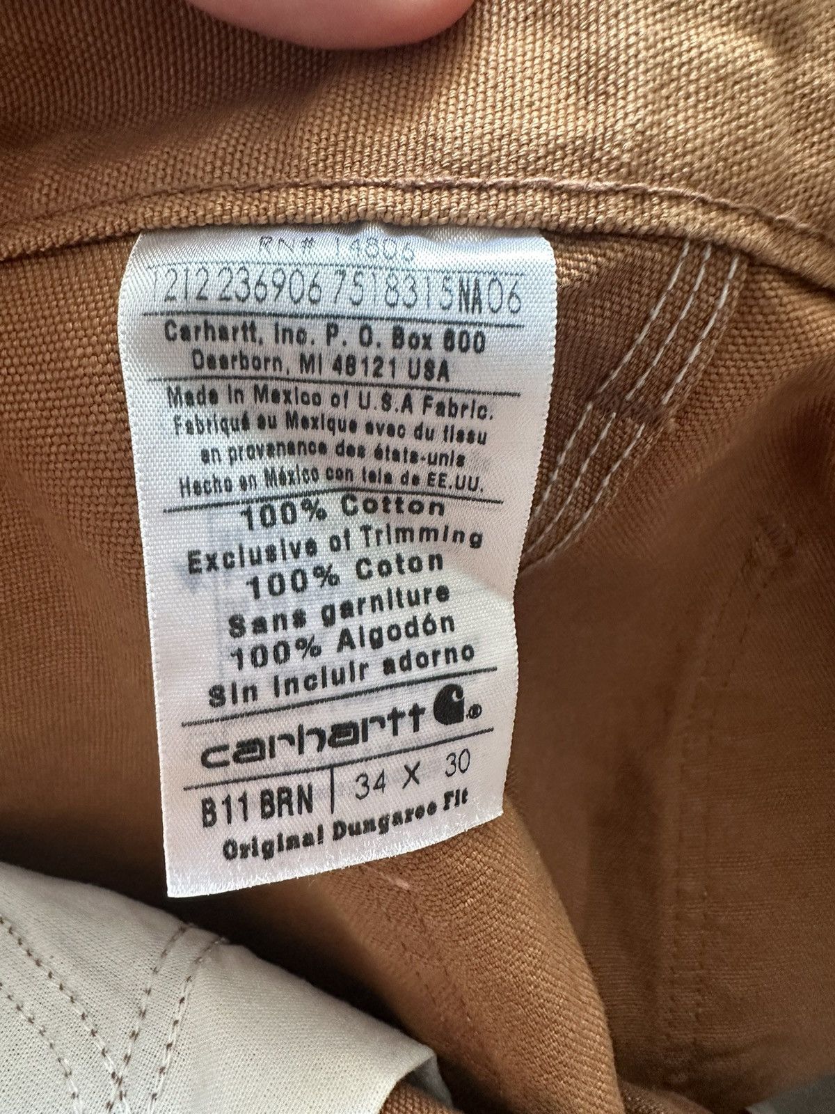 Carhartt × Vintage NEW Carhartt Vintage 34x30 Baggy Tan Carpenter Pants Size US 34 / EU 50 - 9 Thumbnail