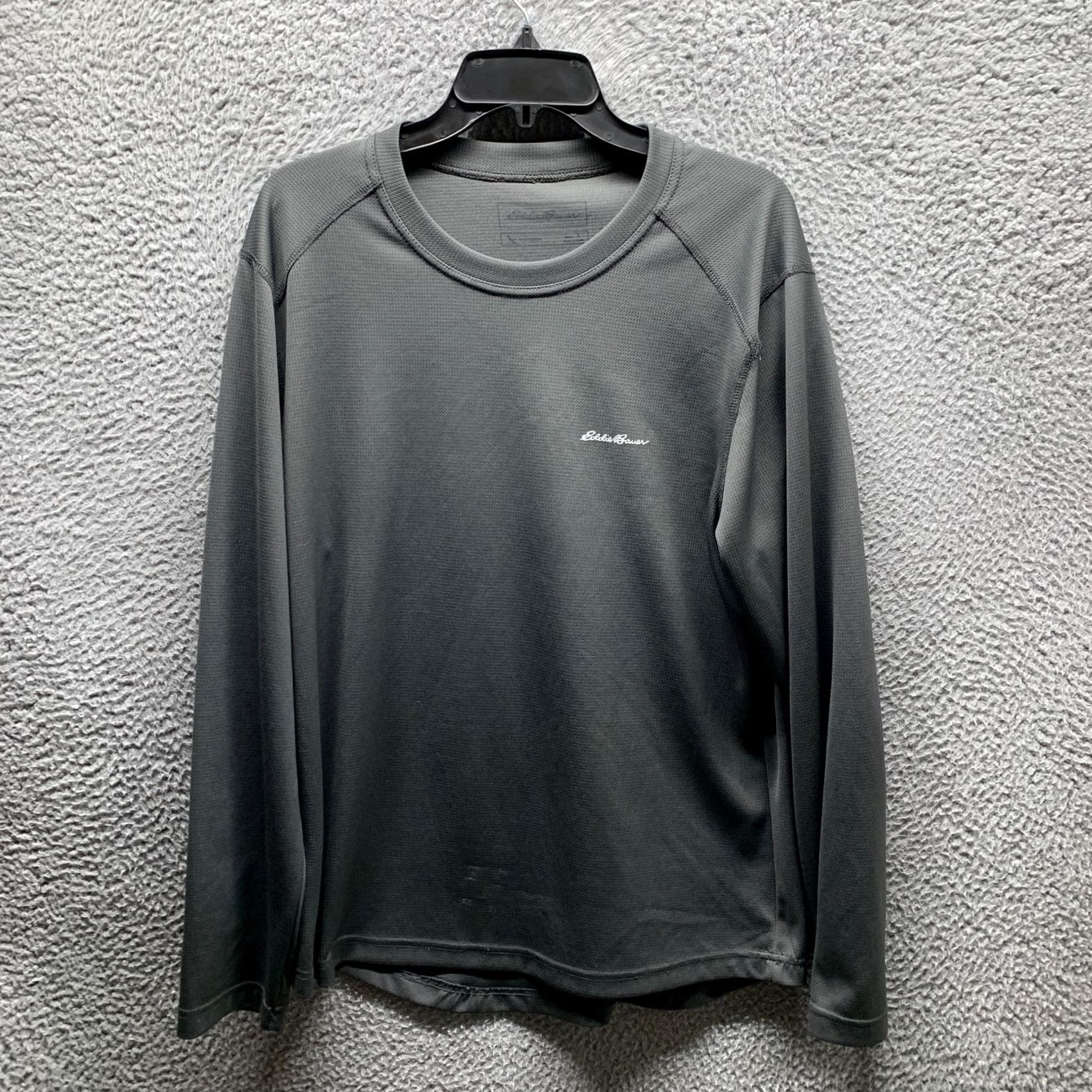 Eddie Bauer Eddie Bauer Shirt Mens Large Gray Polyester Crew Neck Tee Long Sleeve T-Shirt 80s 90s Size US L / EU 52-54 / 3 - 2 Thumbnail