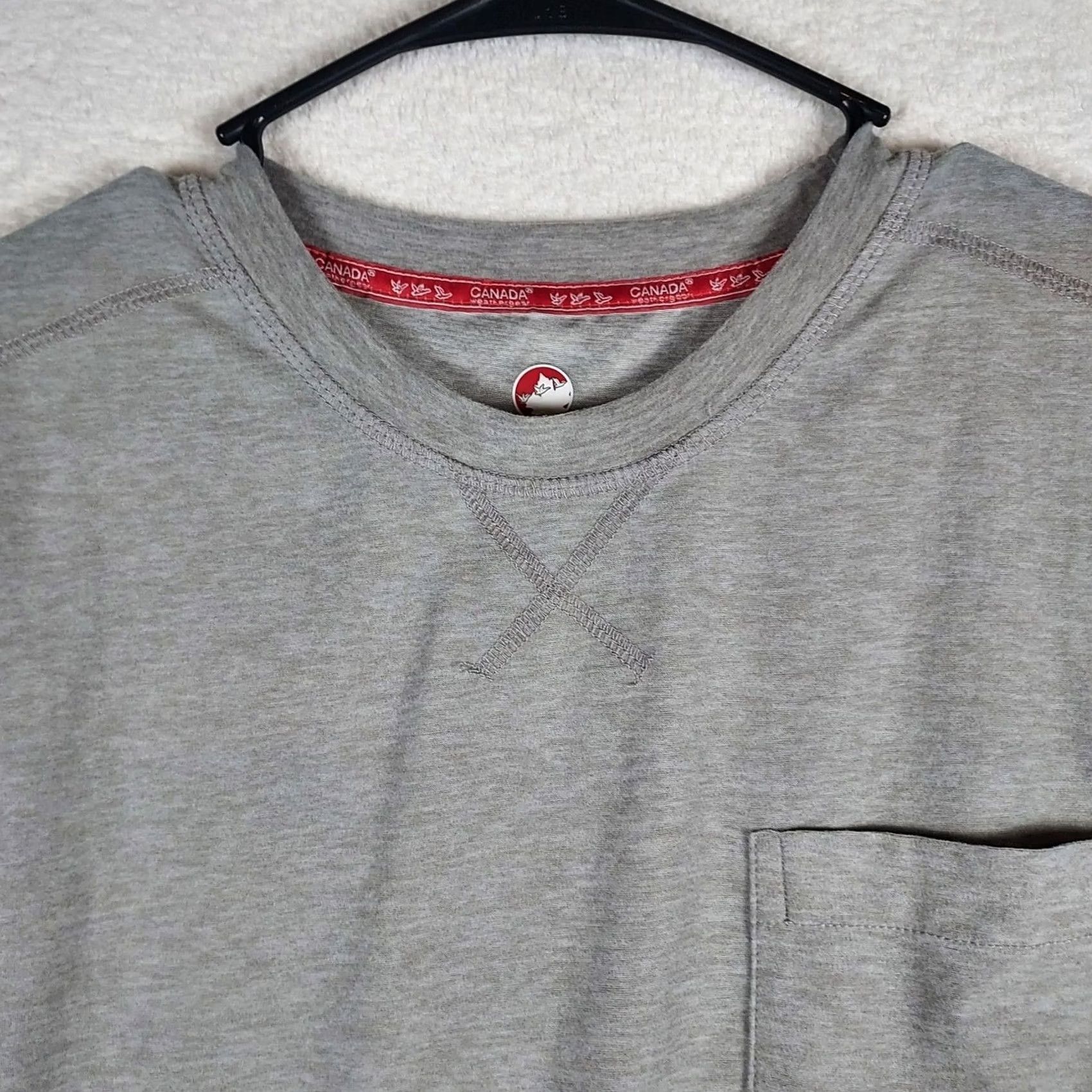 Vintage Canada Weather Gear Shirt Mens Gray Pocket Short Sleeve Crew Neck Size M Regular, Grey, Button-Up, Solid, Canada Weather Gear, Vintage No, Dept Men Size US M / EU 48-50 / 2 - 2 Thumbnail