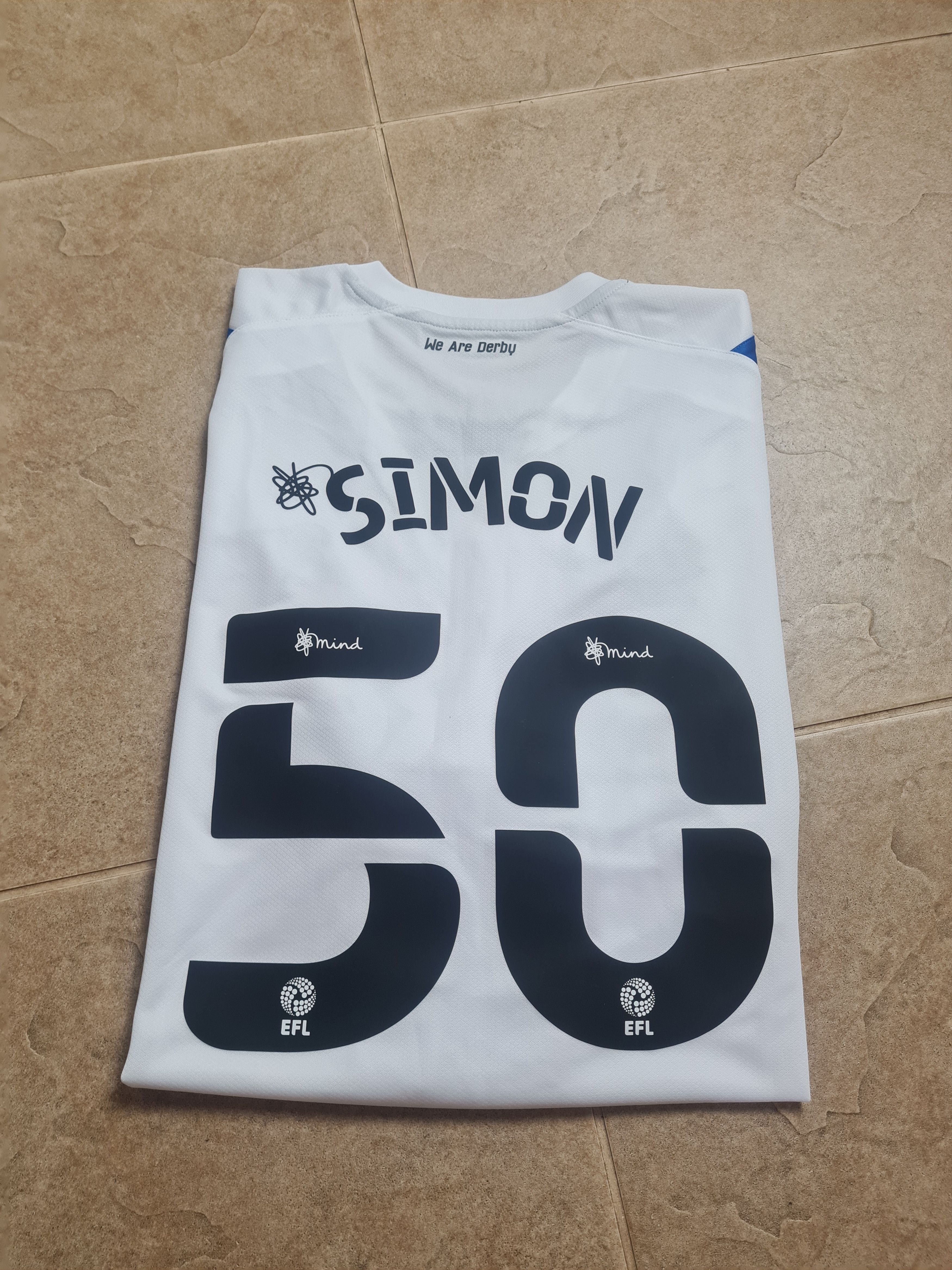 Umbro Soccer Jersey Derby County Football Shirt Umbro #50 Simon Size US XXL / EU 58 / 5 - 14 Thumbnail