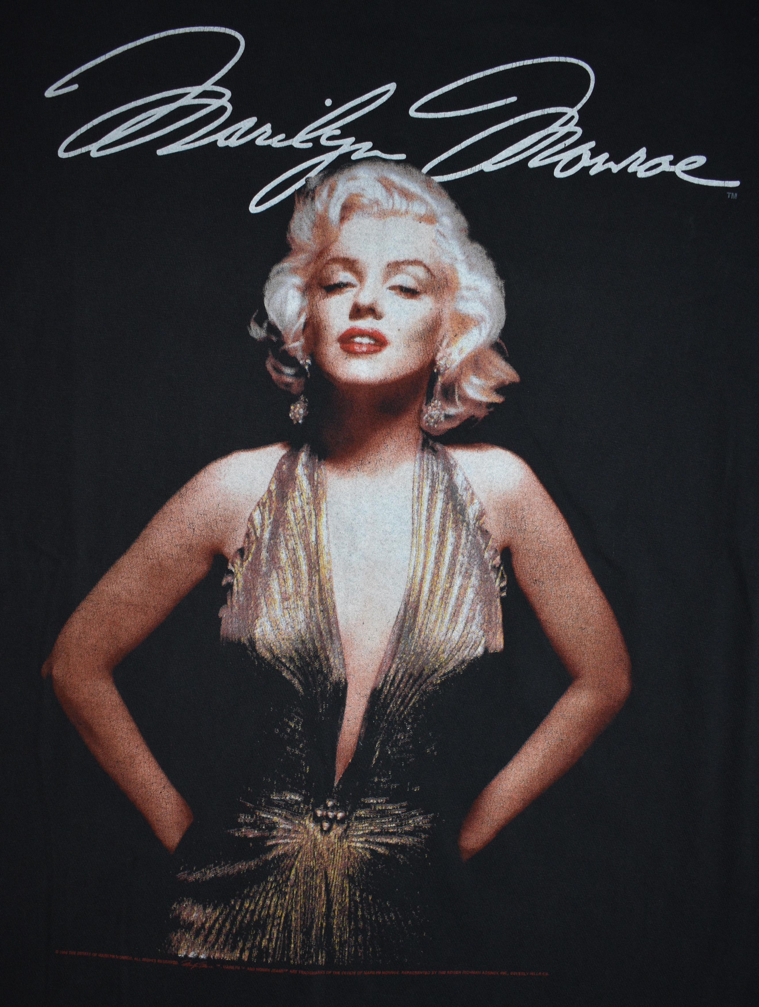 Band Tees × Vintage Vintage Marilyn Monroe Single Stitch T Shirt Licensed Size US XL / EU 56 / 4 - 3 Thumbnail