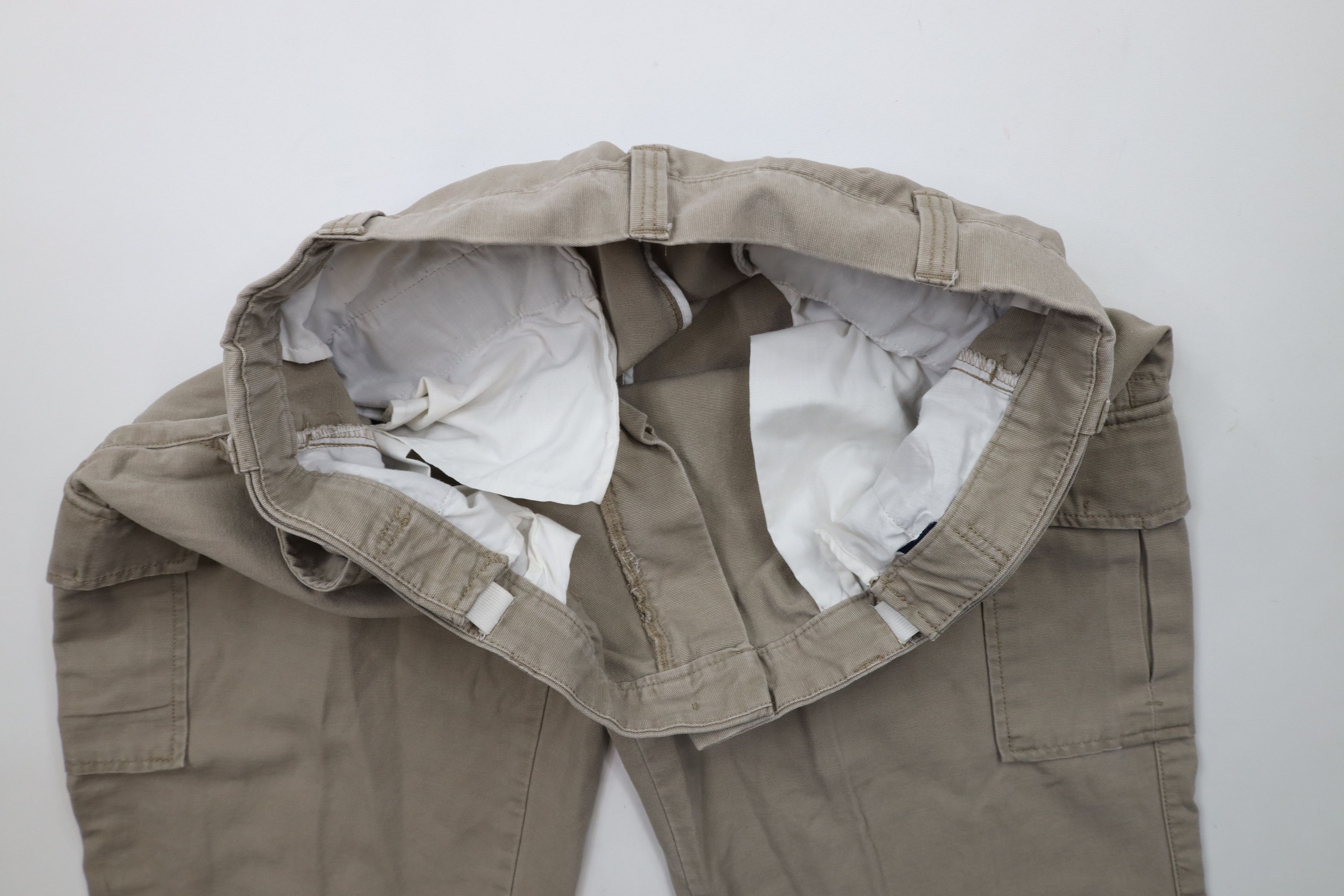 Vintage Vintage 90s Y2K Streetwear Canvas Wide Leg Cargo Pants Beige Size US 40 / EU 56 - 8 Thumbnail