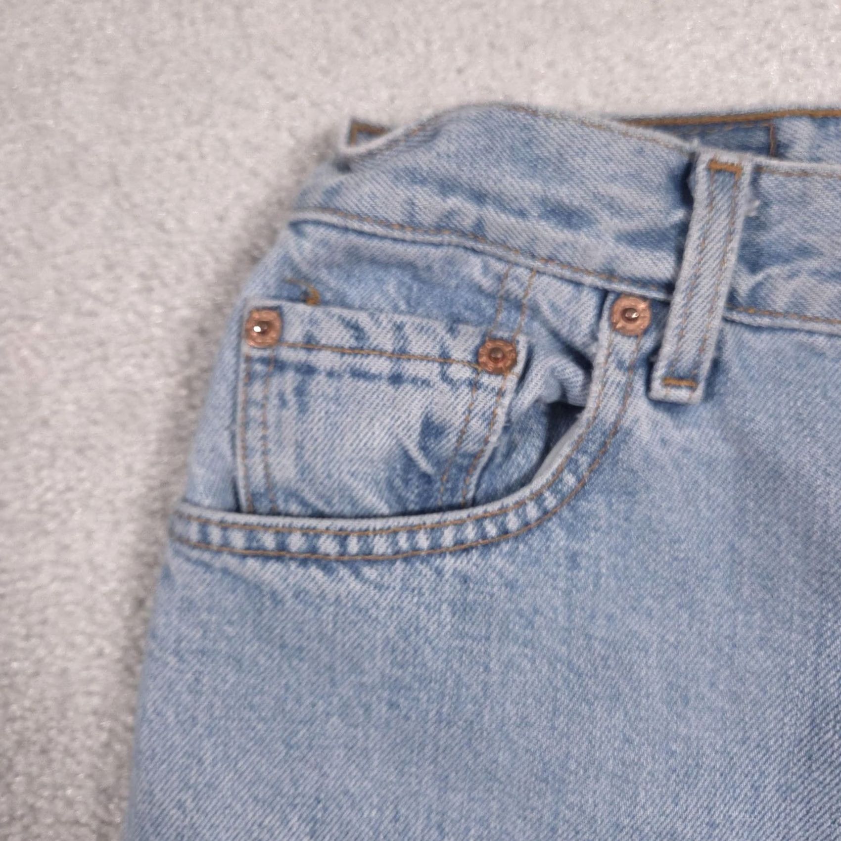 Levi's VINTAGE Levi's 550 Jeans Womens Junior 7 Blue High Rise Relaxed Tapered Leg 26x31 Denim Size 28" / US 6 / IT 42 - 3 Thumbnail