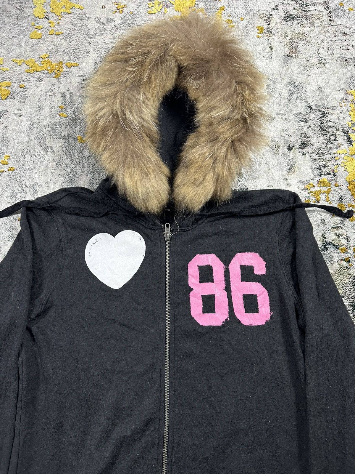 Beauty Beast PUNK IN LOVE FUR ZIP HOODIE IFSIXWASNINE LGB STYLED Size US L / EU 52-54 / 3 - 4 Thumbnail