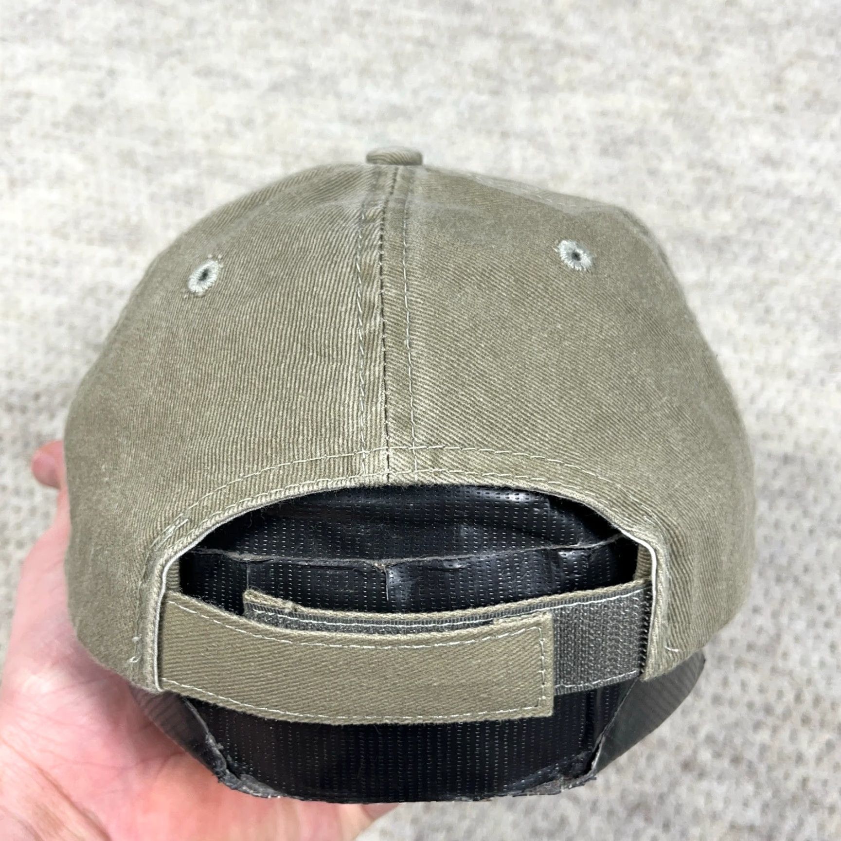 Disney Disney Baseball Cap Hat Strap Back Olive Green Mickey Mouse Faded Retro Mens Adult Cap 90s Logo Hipster Adjustable Lightweight Cotton Twill Size ONE SIZE - 4 Thumbnail