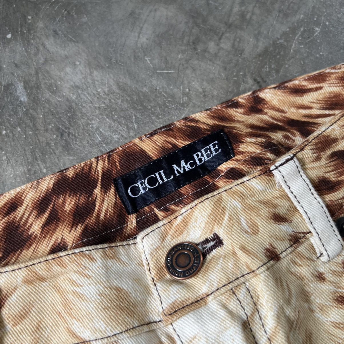 Just Cavalli 2000s Cecil Mc Bee Leopard Flare Pants Size 26" / US 2 / IT 38 - 8 Thumbnail