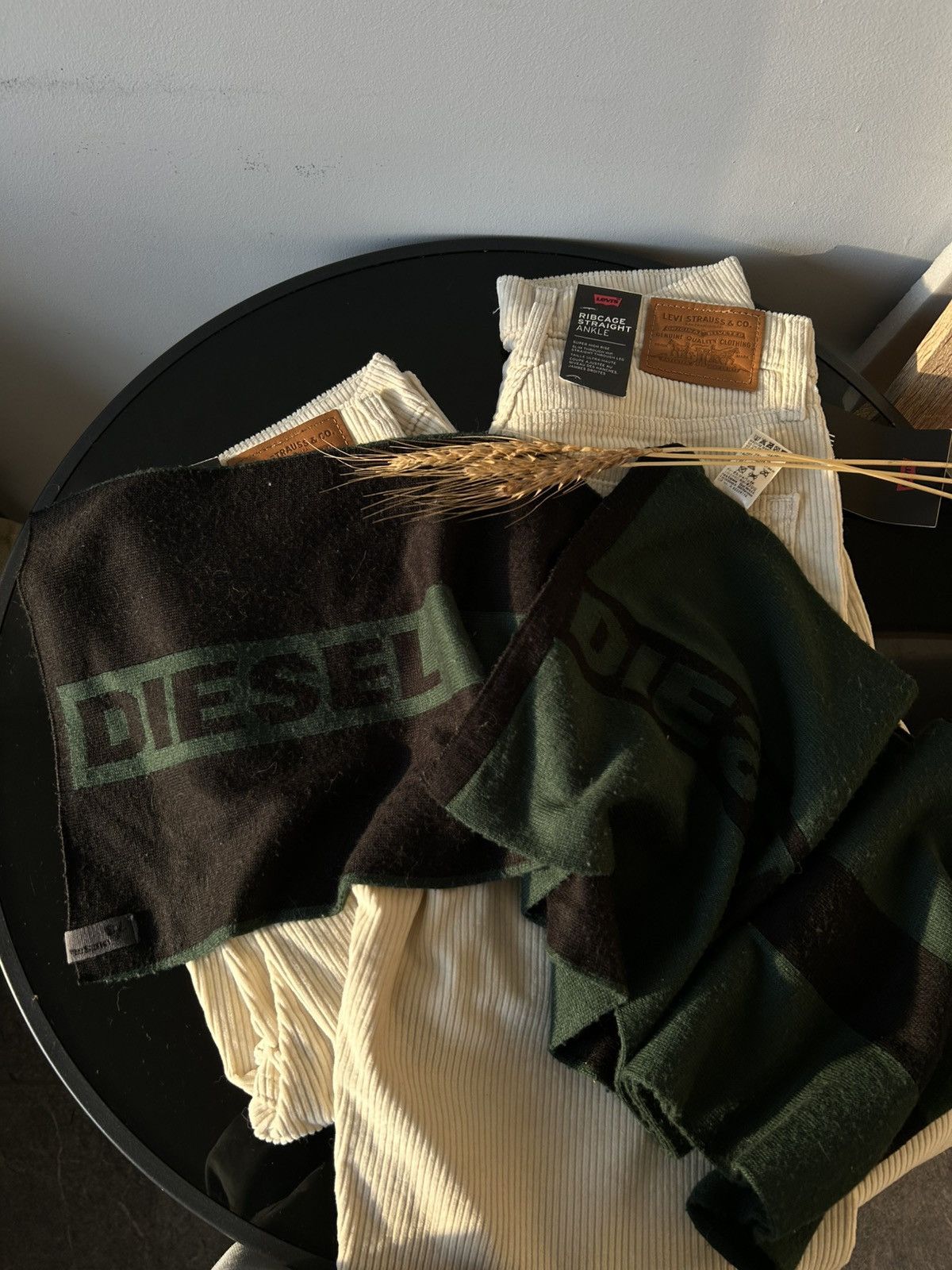 Diesel × Vintage Diesel vintage scarf big logo streetwear Size ONE SIZE - 8 Thumbnail