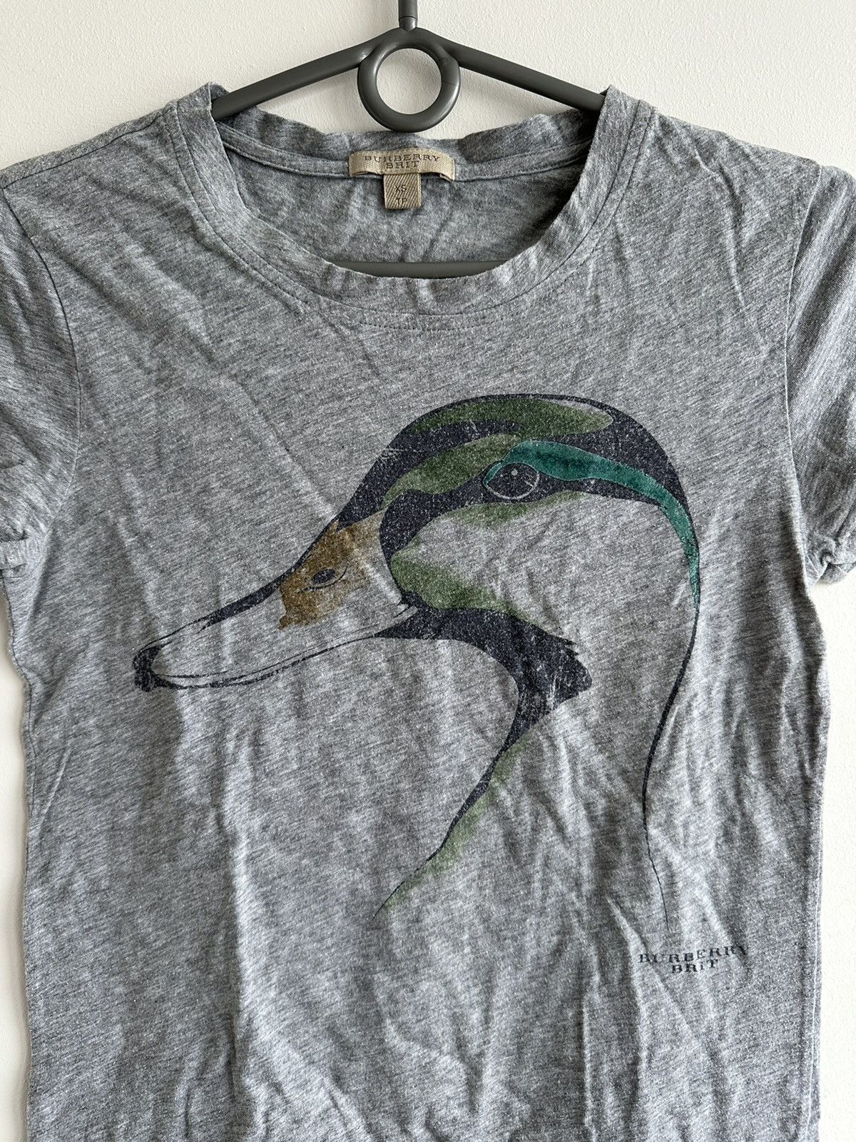 Burberry Burberry Brit Gray Blend Wigeon Duck T-Shirt Top Size XS Size XS / US 0-2 / IT 36-38 - 4 Thumbnail