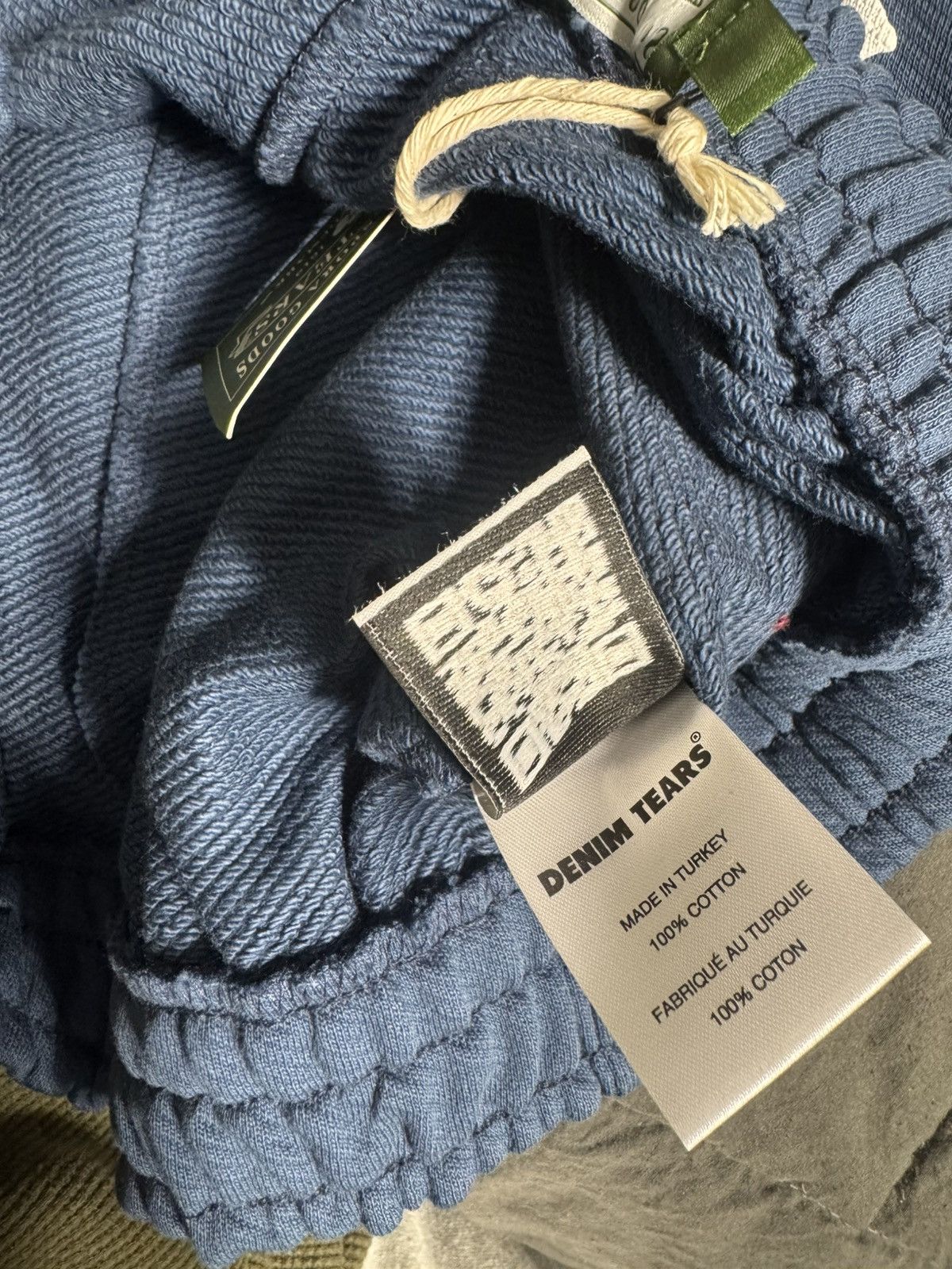 DENIM TEARS DENIM TEARS COTTON WREATH SHORT NAVY 💙 - SIZE XL Size US 38 / EU 54 - 8 Thumbnail
