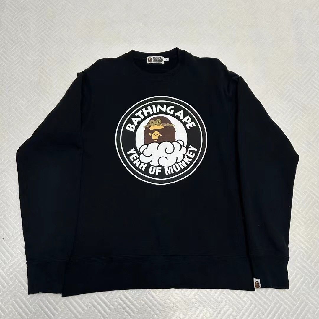 Bape YEAR OF THE MONKEY CREWNECK Size US L / EU 52-54 / 3 - 1 Thumbnail