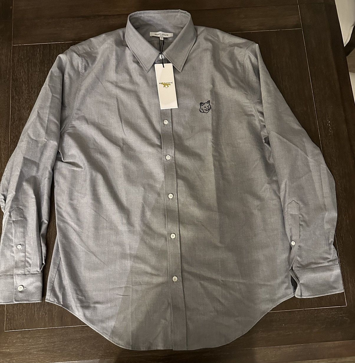 Maison Kitsune Contour Fox Head shirt Size US M / EU 48-50 / 2 - 1 Thumbnail