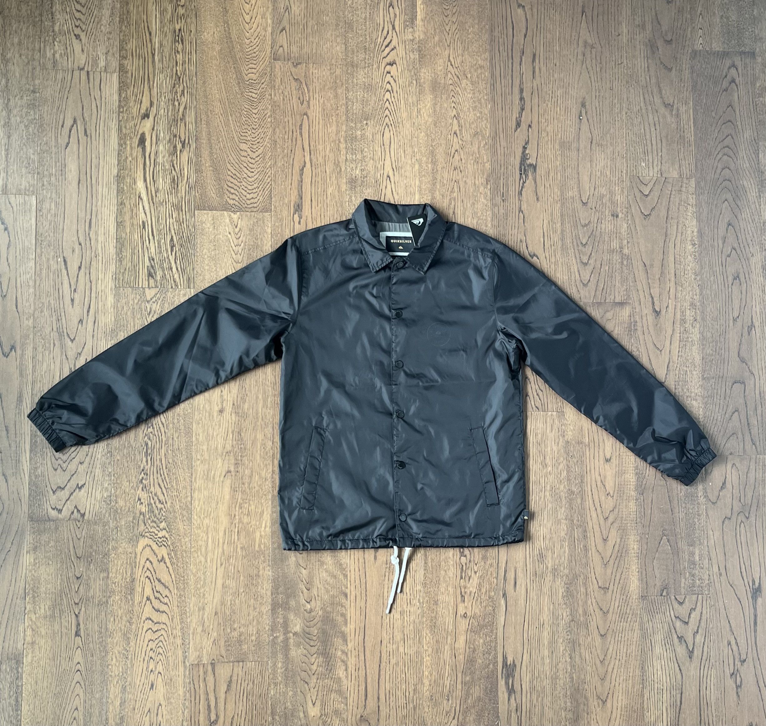 Quiksilver Quiksilver Black Windproof Beach Surfing Skate Coach Jacket Size US S / EU 44-46 / 1 - 3 Thumbnail