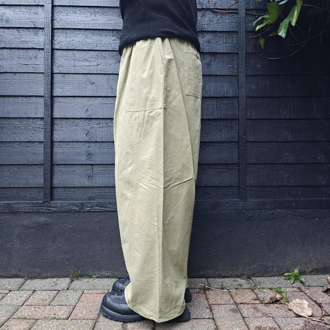 Other Japanese Green Wide Leg Fatigue Balloon Pants Size US 32 / EU 48 - 3 Thumbnail