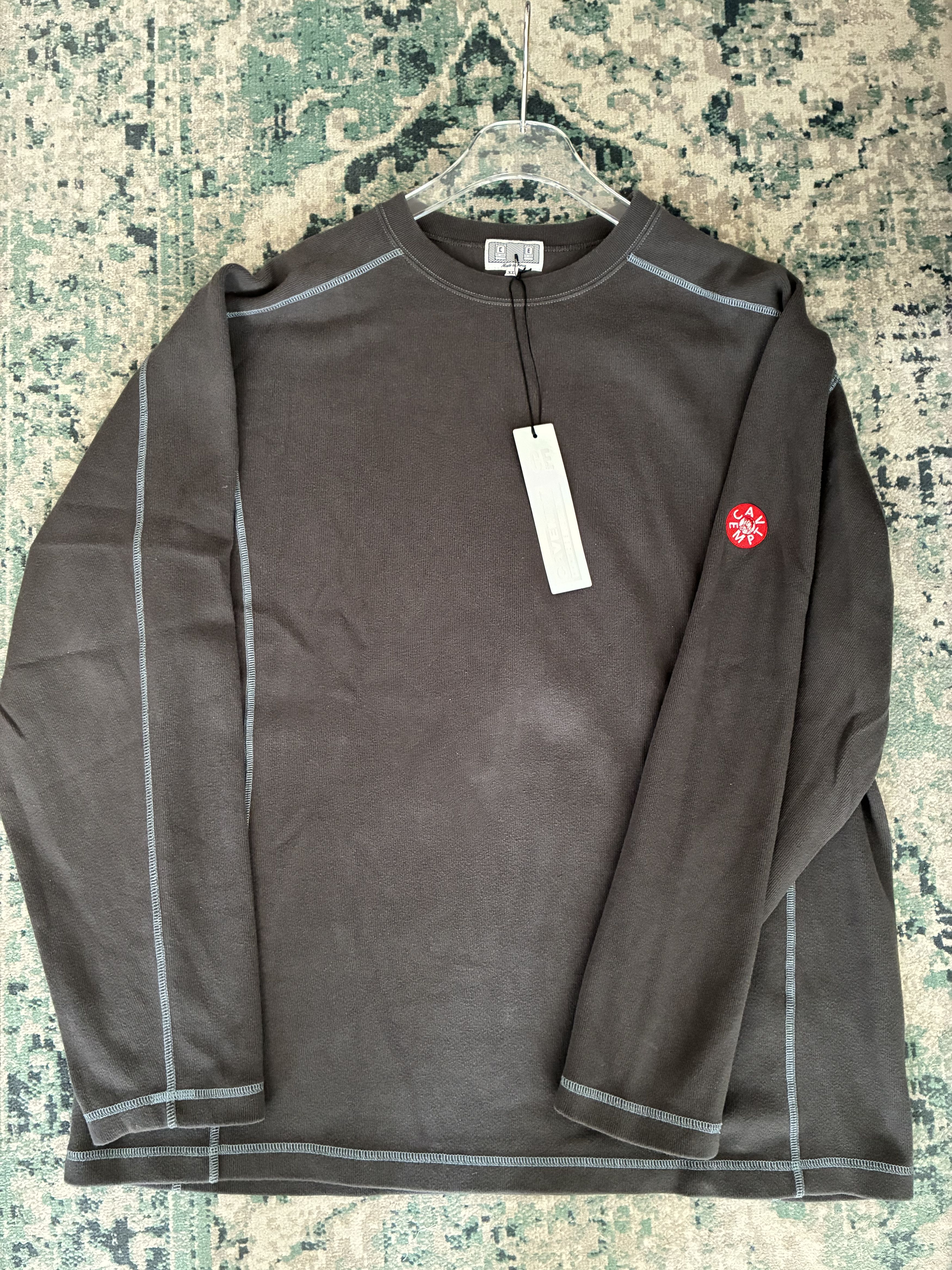 Cav Empt C.E Cav Empt Crew Neck Double Knit - Charcoal Size US XL / EU 56 / 4 - 4 Thumbnail