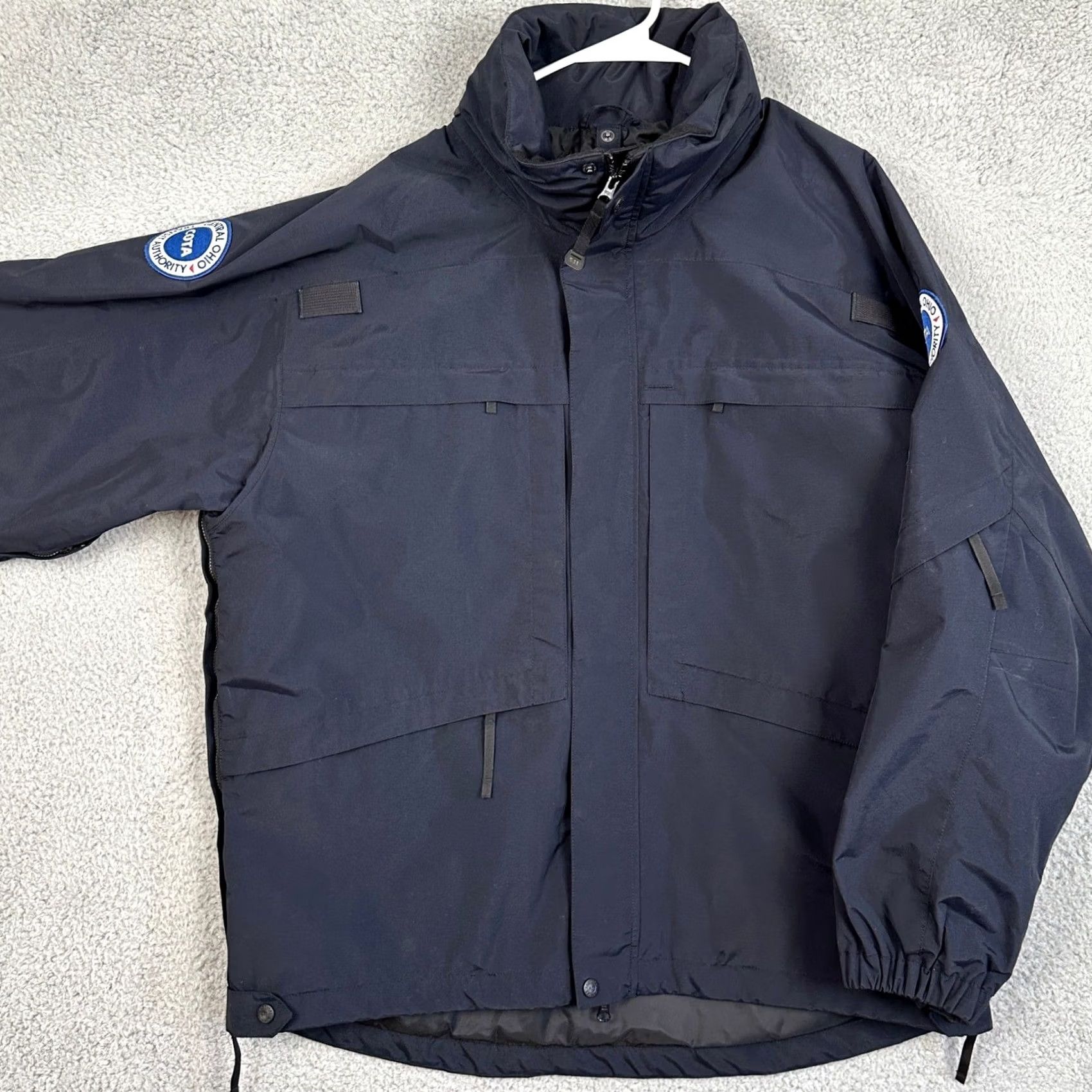Vintage 5.11 Tactical Series Jacket Mens Large Black Coat Full Zip Packable Hood EUC Size US L / EU 52-54 / 3 - 2 Thumbnail