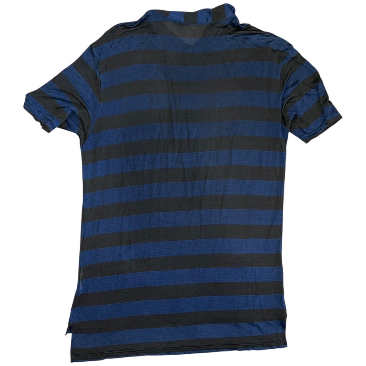 Helmut Lang HELMUT LANG 90's Middle Length Horizontal Stripes Polo Size US M / EU 48-50 / 2 - 6 Thumbnail