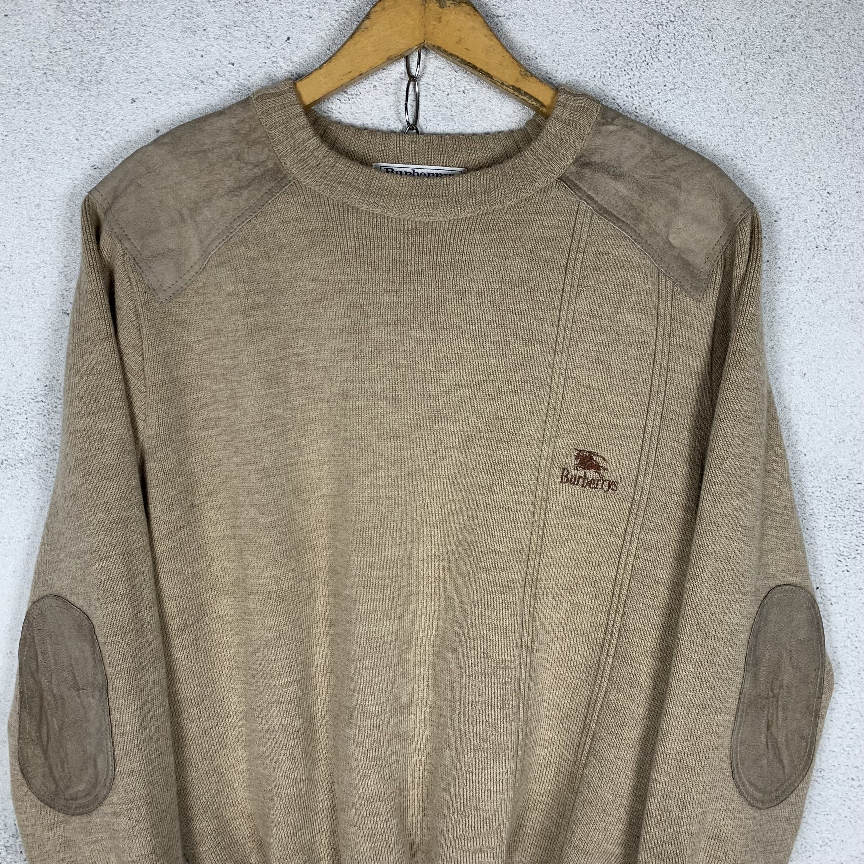 Burberry Vintage Burberry Wool Knit Sweater Jumper Size US M / EU 48-50 / 2 - 2 Thumbnail