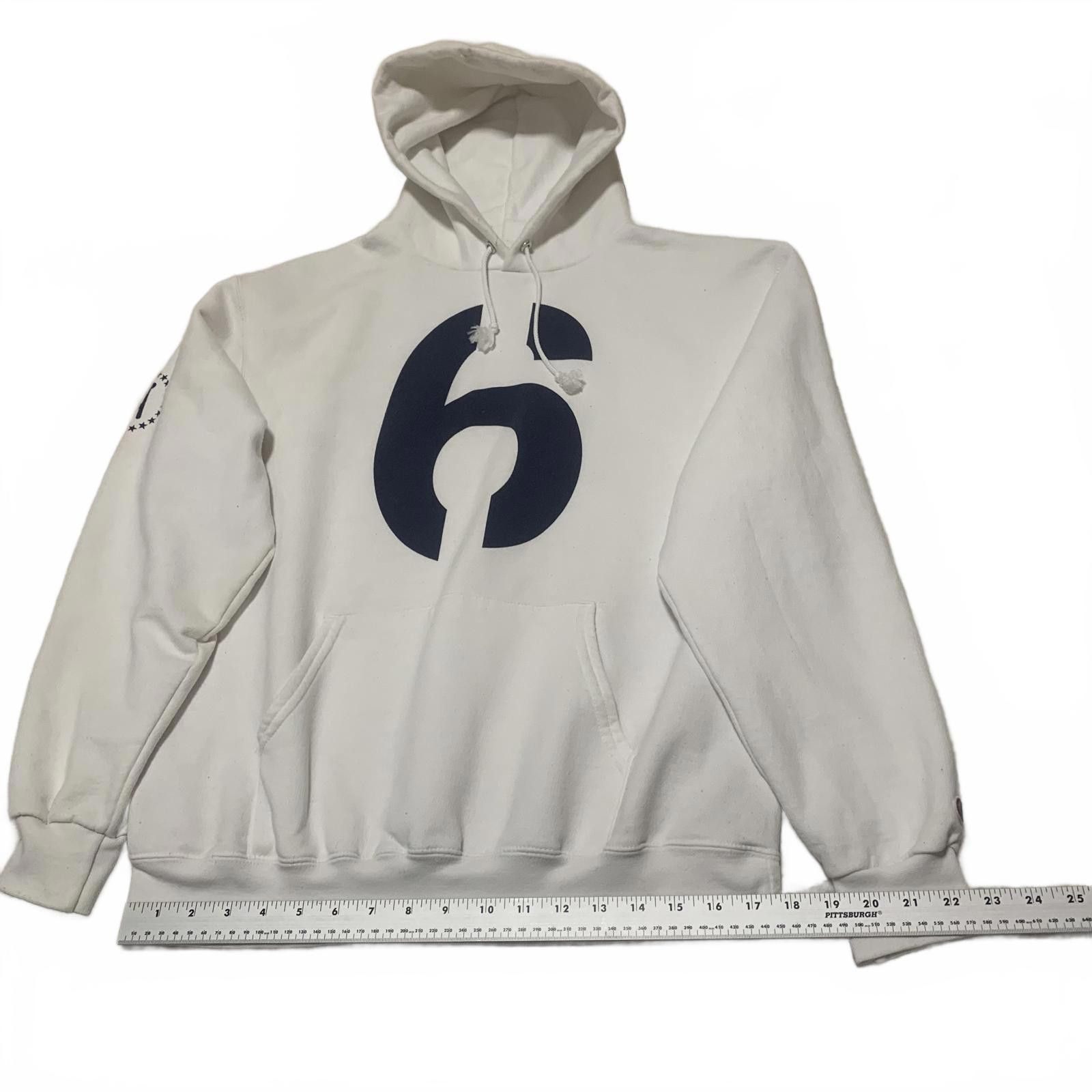 Champion Champion Eco Authentic L White Hoodie Number 6 Print Size US L / EU 52-54 / 3 - 9 Thumbnail