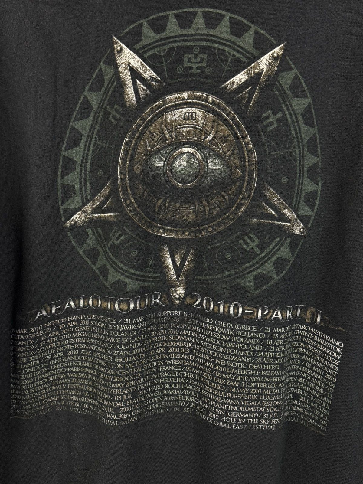 Band Tees Rotting Christ Aealo Tour 2010 Part I Black Metal T-Shirt M Size US XL / EU 56 / 4 - 5 Thumbnail
