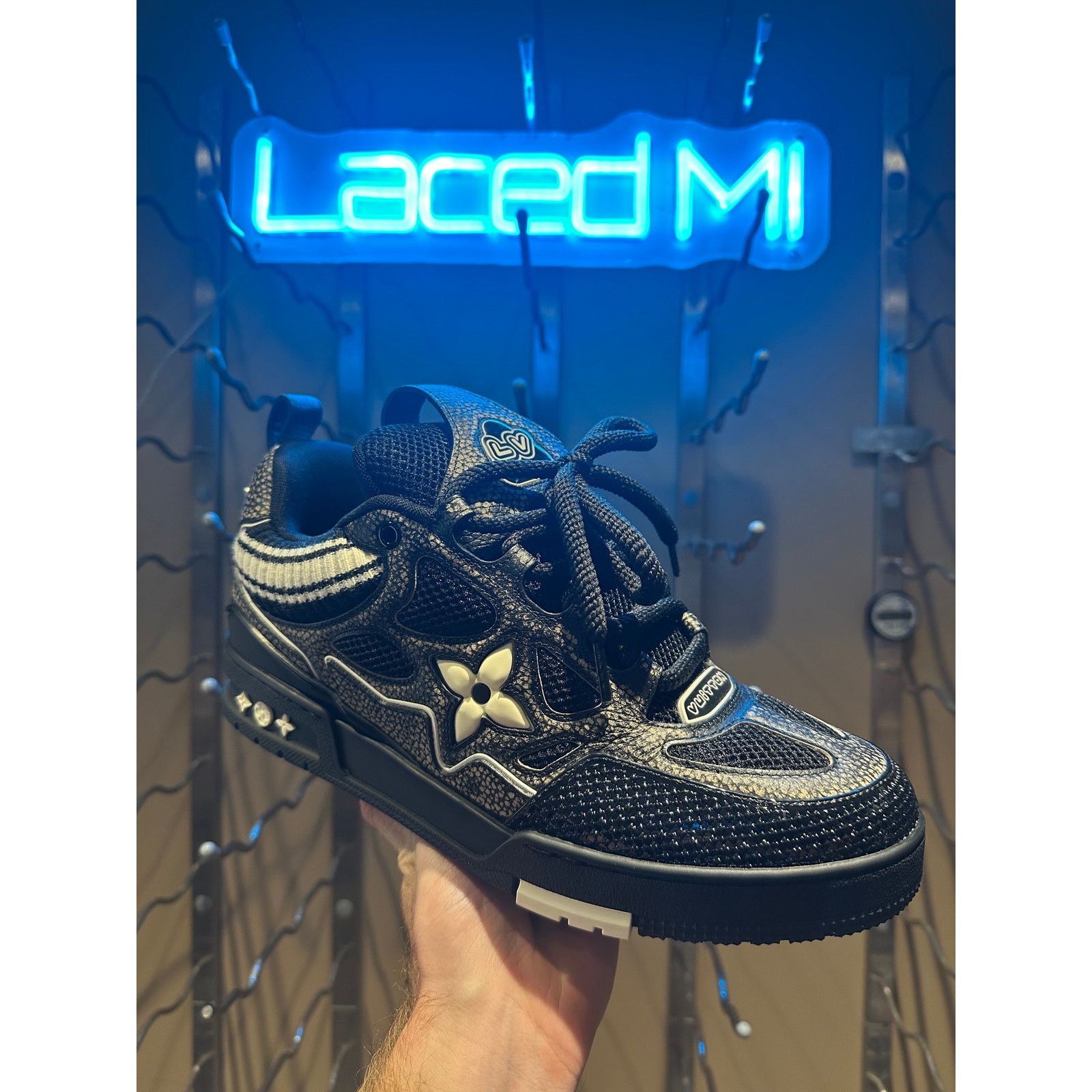 Skate Louis Vuitton Crystal Sneakers LV Skate Sneaker