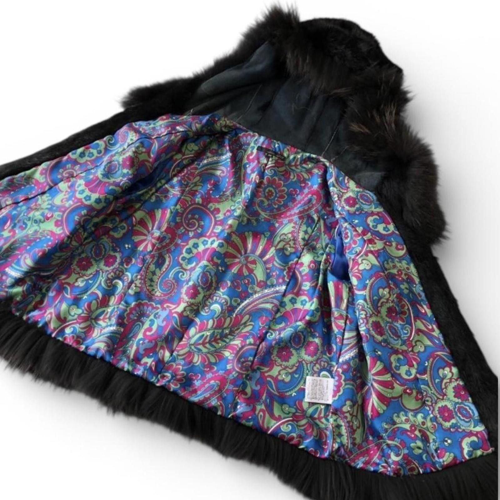 Other Real rabbit and raccoon fur 2000s poncho style jacket coat Size XS / US 0-2 / IT 36-38 - 2 Thumbnail