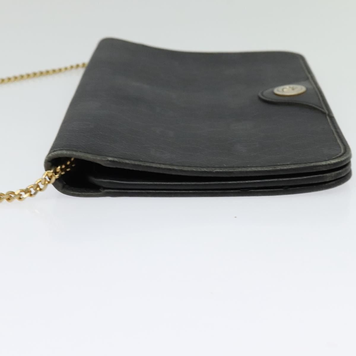 Dior DIOR Honeycomb Canvas Chain Shoulder Bag Pvc Black Gold Size ONE SIZE - 4 Thumbnail