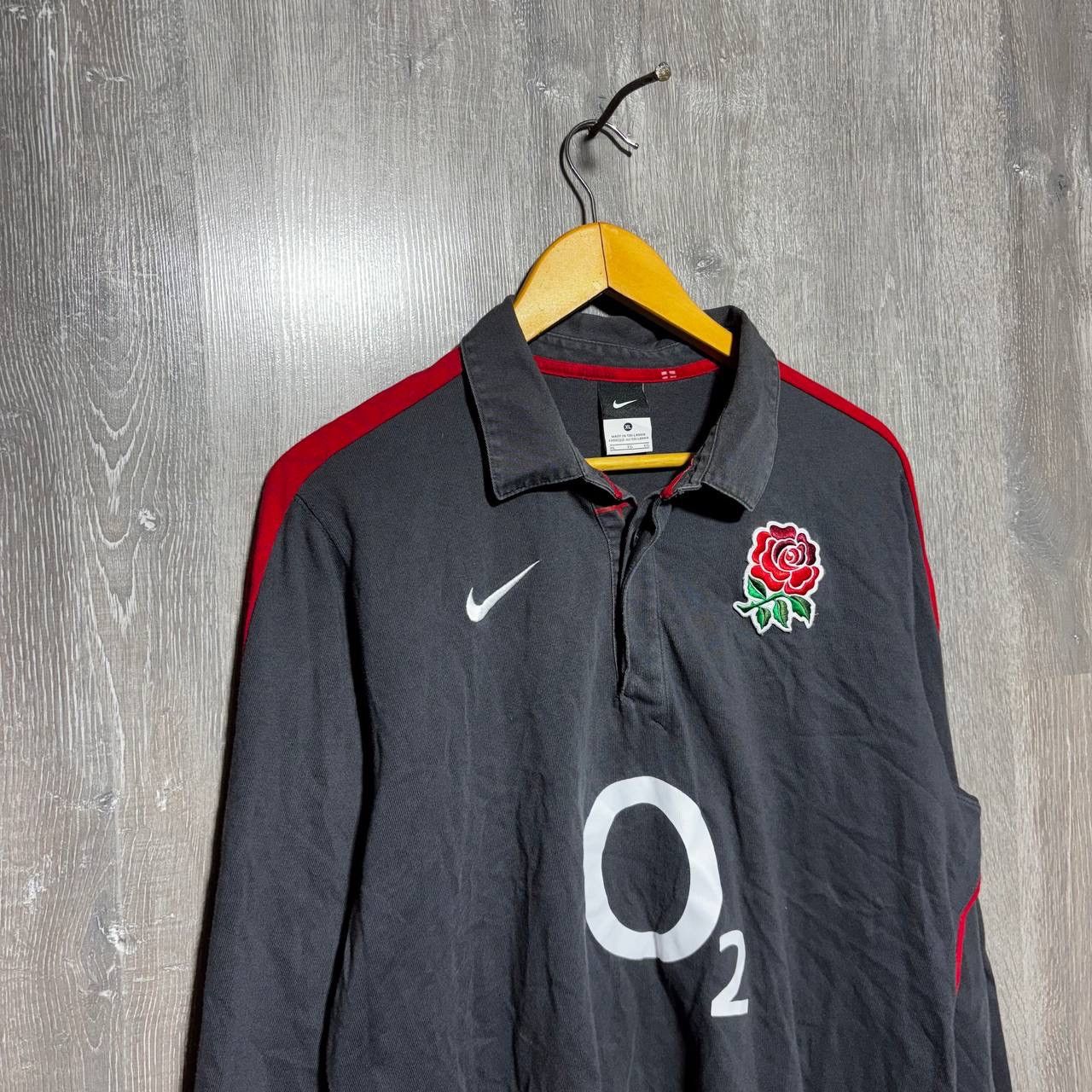 Nike Nike 2000s England Rugby Embroidered Rose Polo Longsleeve Size US XL / EU 56 / 4 - 2 Thumbnail