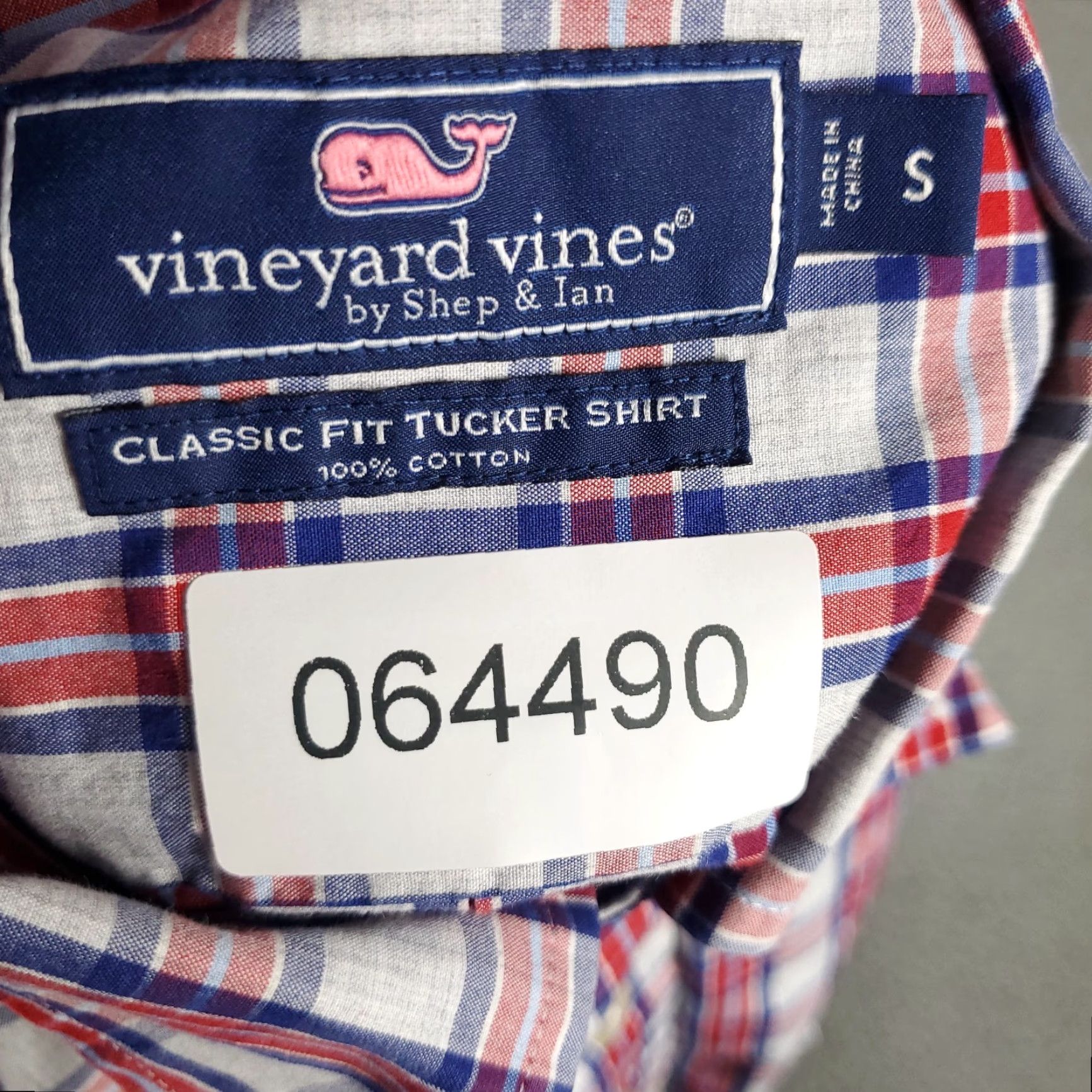 Vineyard Vines Vineyard Vines Shirt Mens Small Red Plaid Classic Fit Button Up Long Sleeve Size US S / EU 44-46 / 1 - 7 Thumbnail