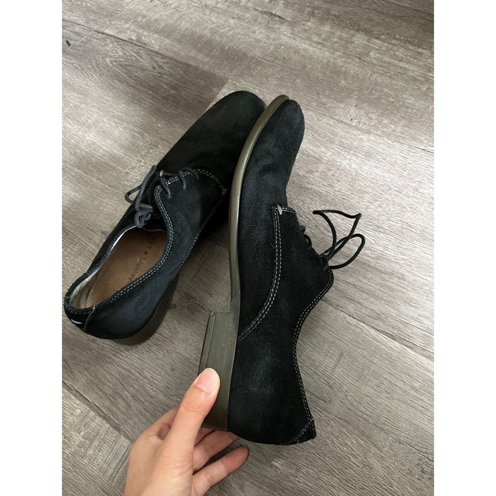 John Varvatos john varvatos star usa suede derby shoes for men Size US 8 / EU 41 - 5 Thumbnail