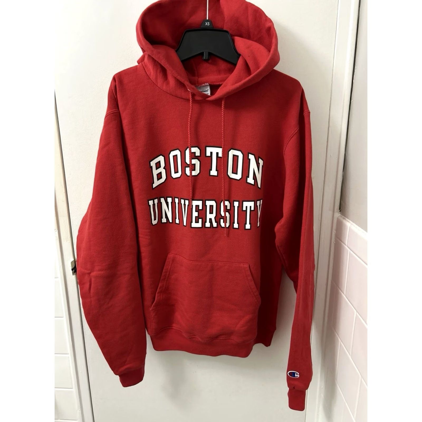 Champion Champion Hoodie Mens Sz Small Red Boston University Sweatshirt Pullover L/S Size US S / EU 44-46 / 1 - 2 Thumbnail