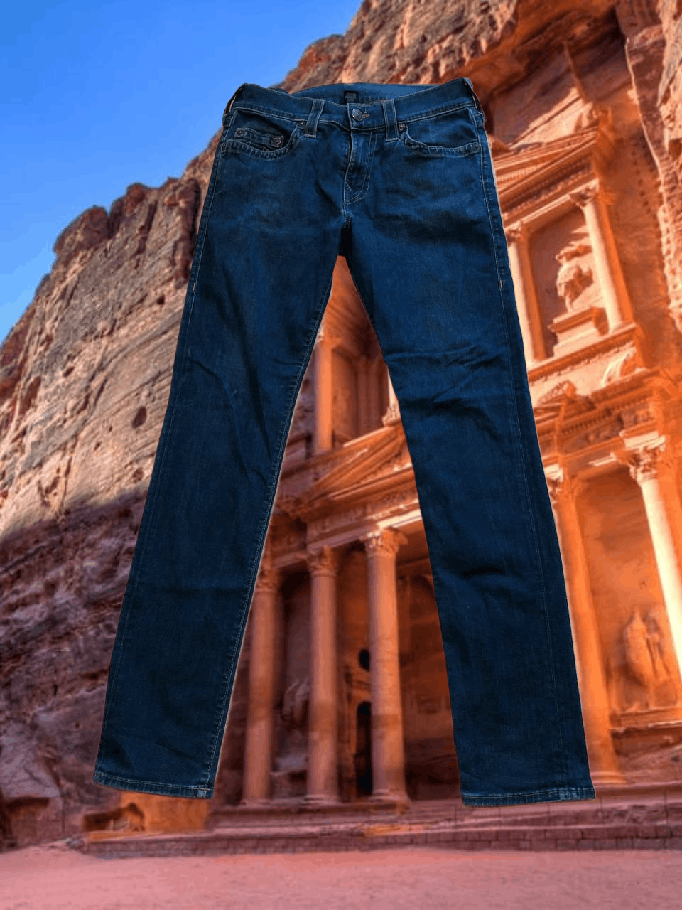 True Religion Vintage True Religion jeans skinny crazy Y2K streetwear Size US 32 / EU 48 - 1 Thumbnail