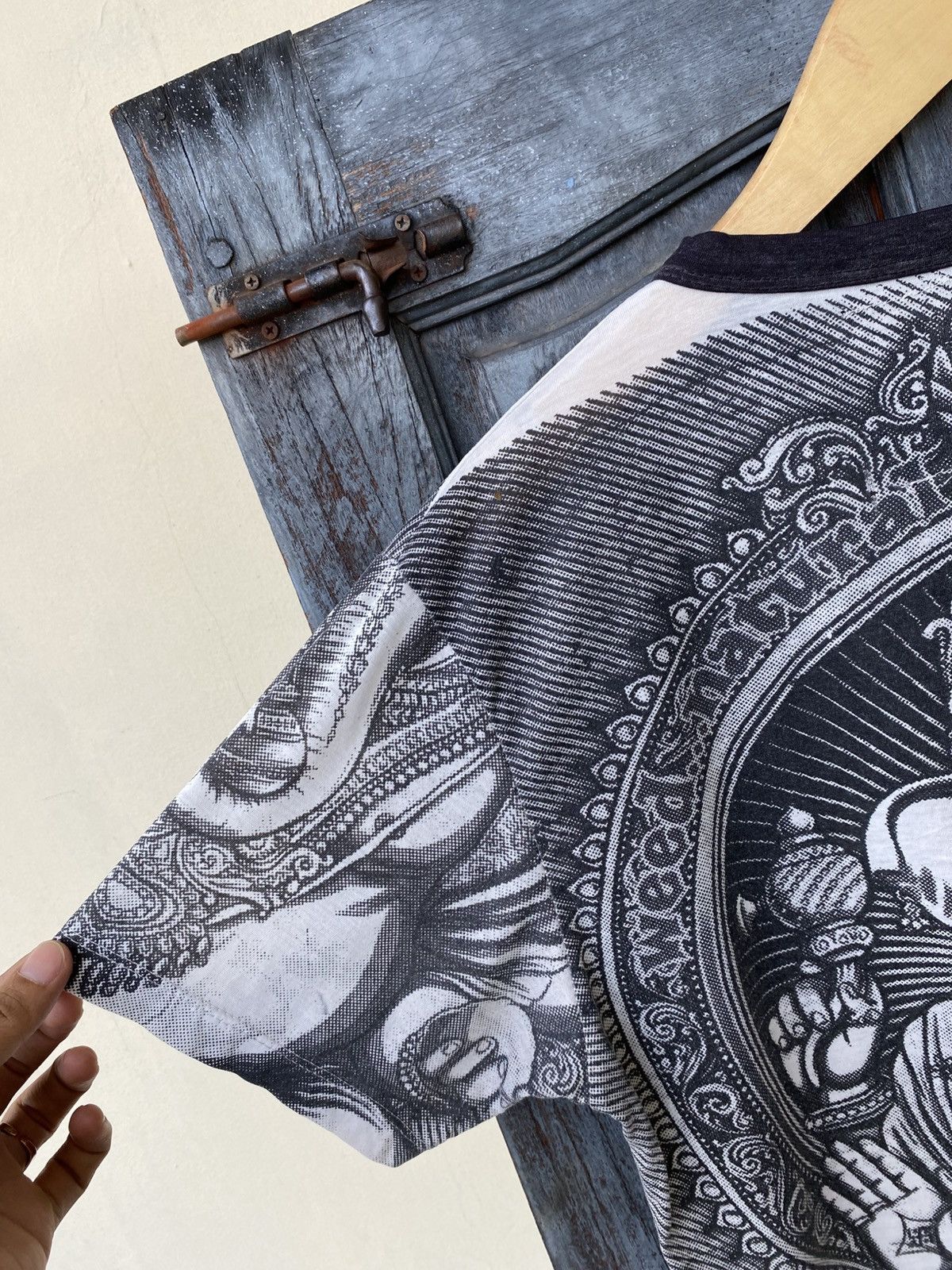 Vintage Weed Psychedelic Ganesha Graphic TShirt All Over Print Thai Size US M / EU 48-50 / 2 - 12 Thumbnail