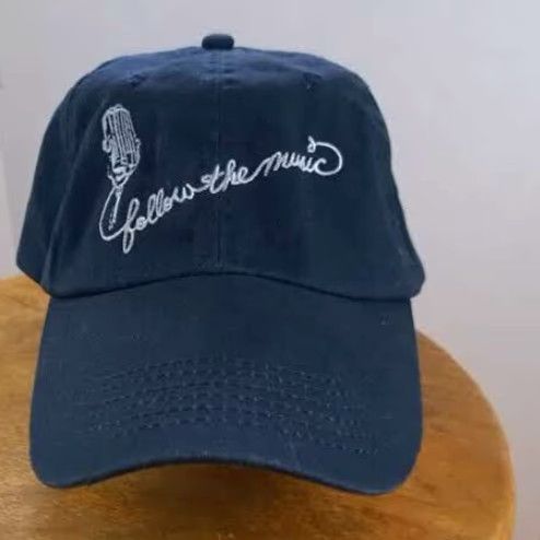 Vintage Big Country Music Hat Black Embroidered Baseball Cap Adjustab le Unisex Adults Fontanel Follow the Music The Woods Size ONE SIZE - 3 Thumbnail