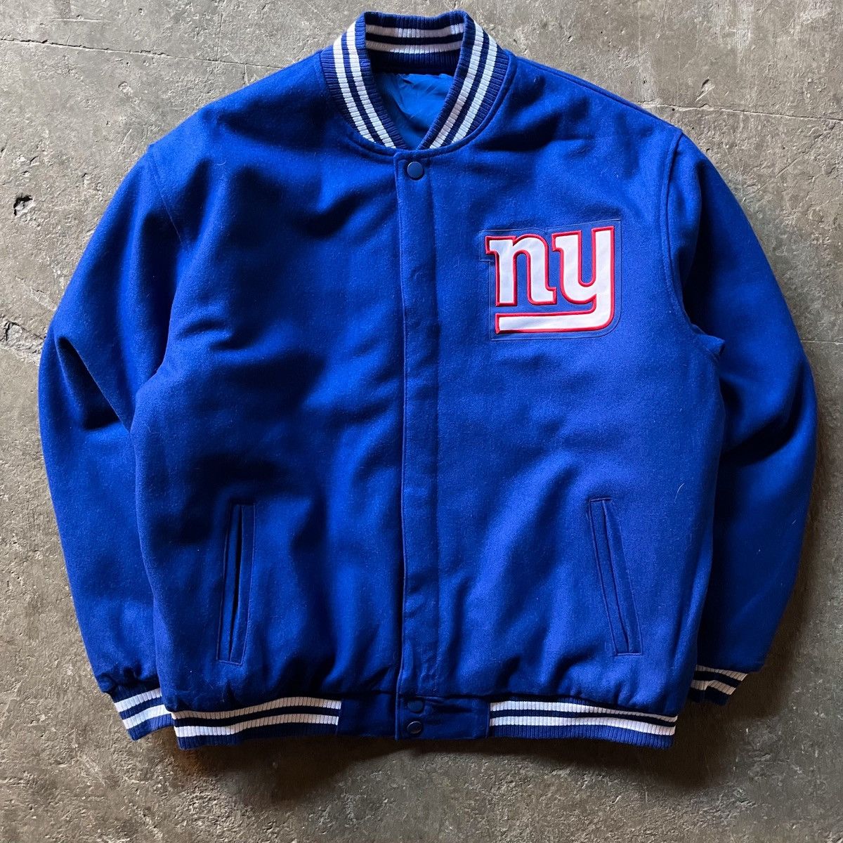 JH Design Vintage JH design NY Giants reversible varsity jacket Size US XL / EU 56 / 4 - 1 Thumbnail