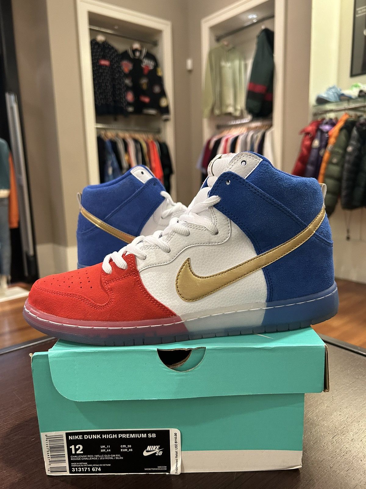 Nike Nike SB Dunk High Tricolor (USA) | Grailed