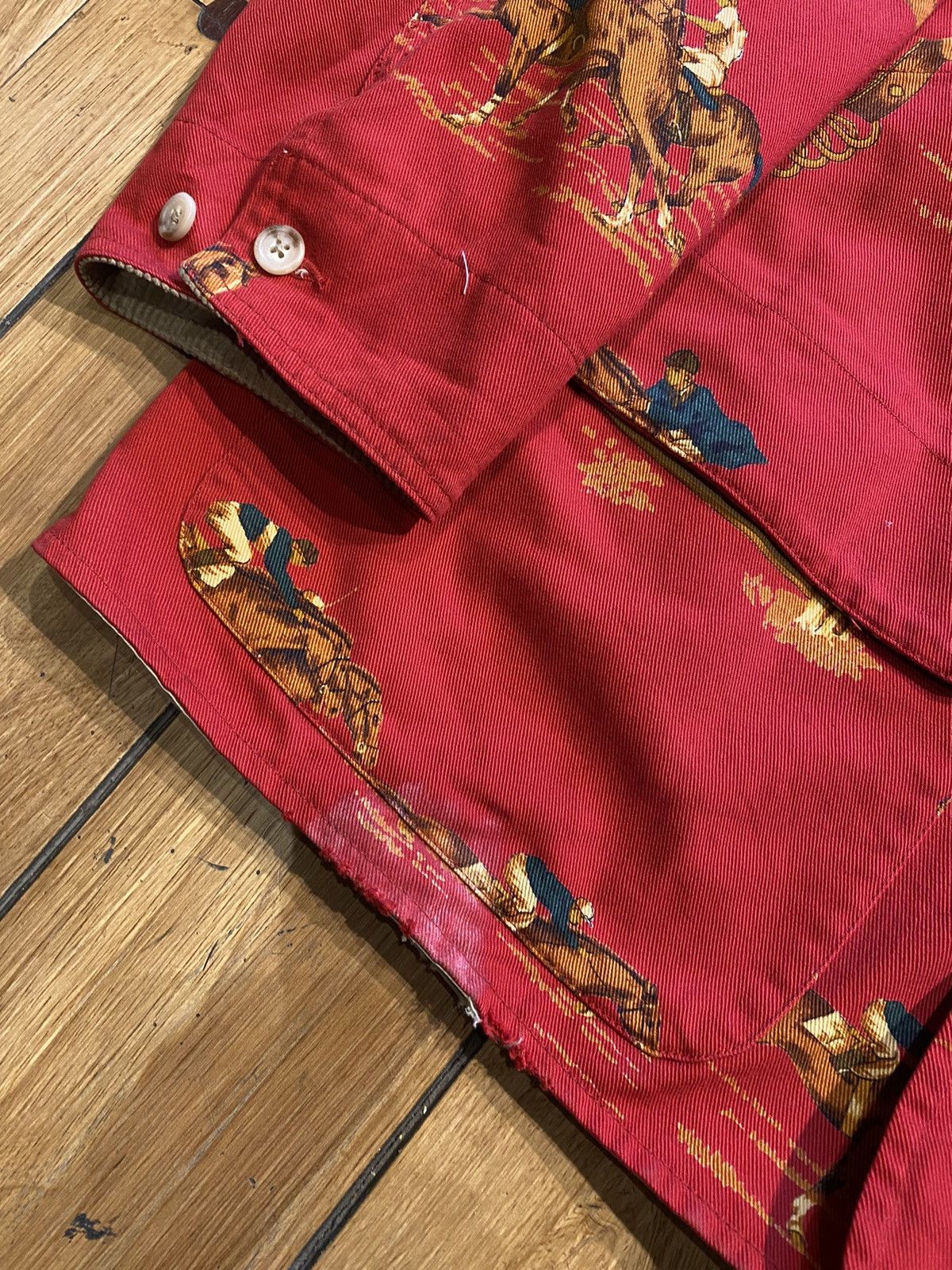 Polo Ralph Lauren Polo Ralph Lauren equestrian print red western jacket. Size US M / EU 48-50 / 2 - 5 Thumbnail