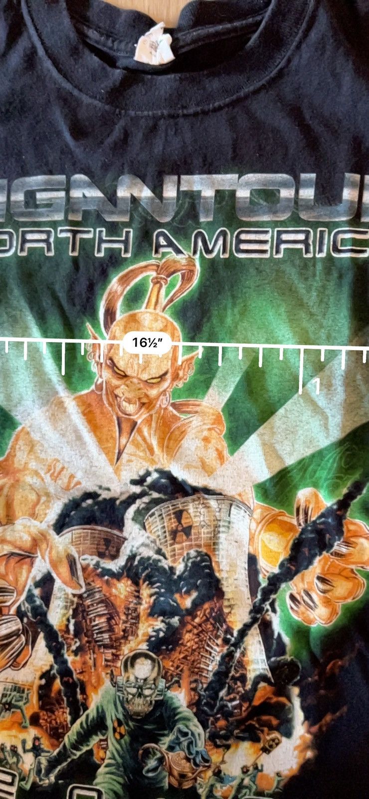 Band Tees × Megadeth × Vintage GIGANTOUR NA 2008. Megadeath tour graphic tee. Size US S / EU 44-46 / 1 - 4 Thumbnail