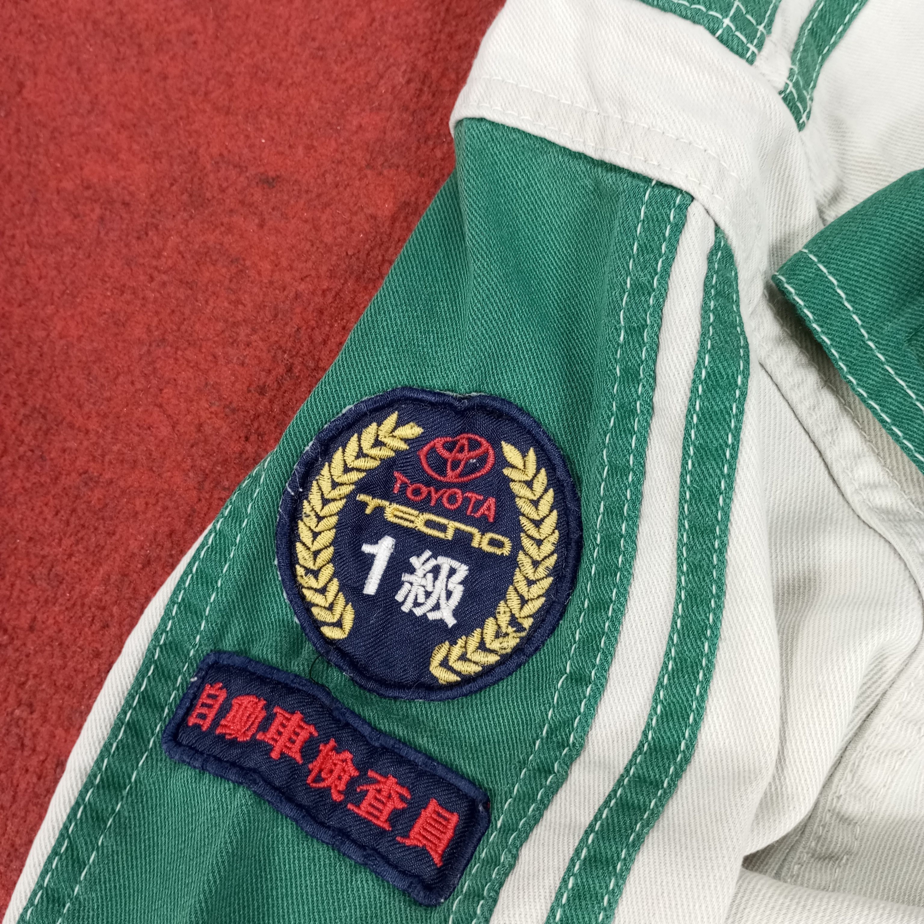 Japanese Brand × Vintage Toyota Toyopet Tecno Racing Workwear Coverall Jacket Size US L / EU 52-54 / 3 - 13 Thumbnail