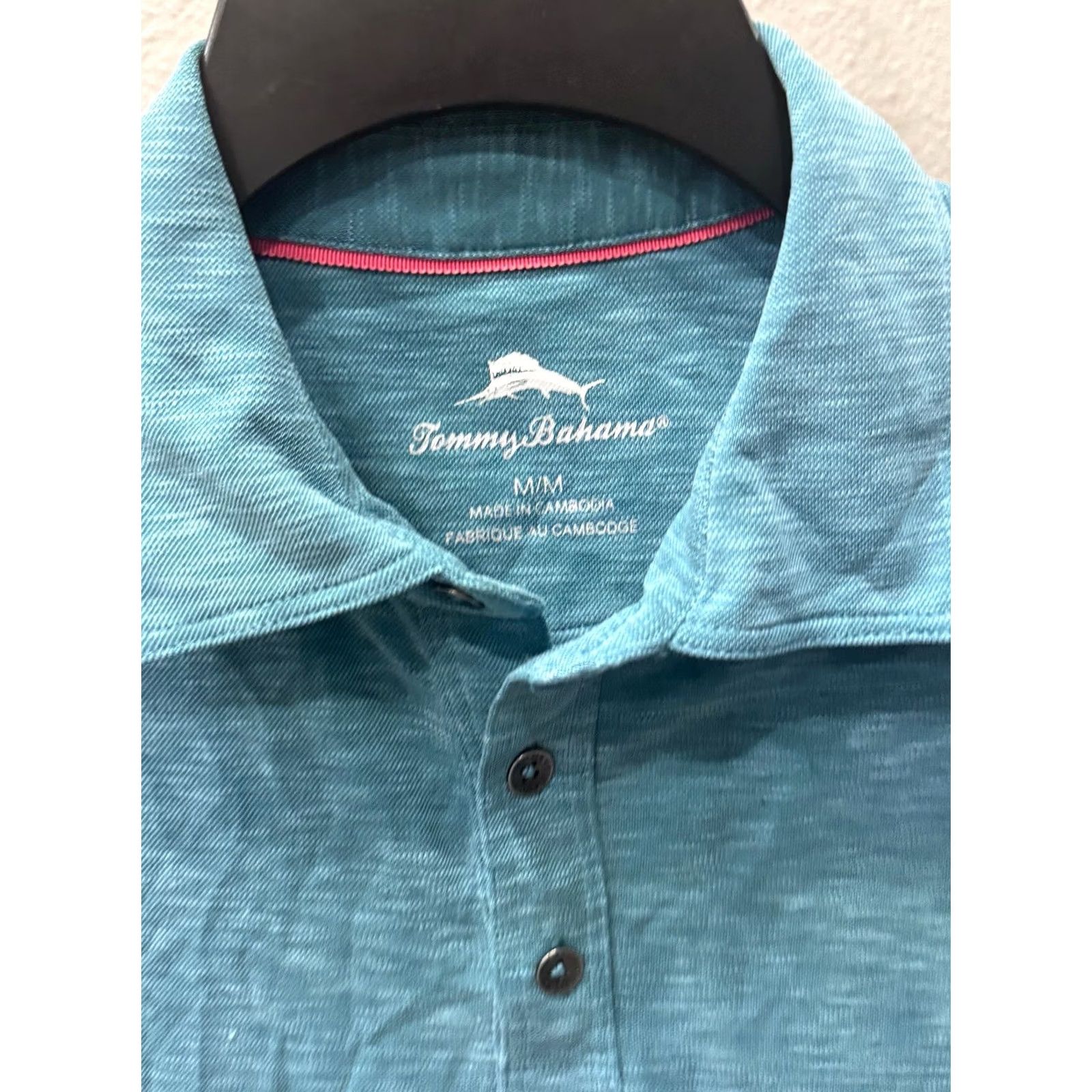 Tommy Bahama Tommy Bahama POLO SHIRT Medium M Mens Sage Green Multicolor Button-Front Shirt Size US M / EU 48-50 / 2 - 4 Thumbnail