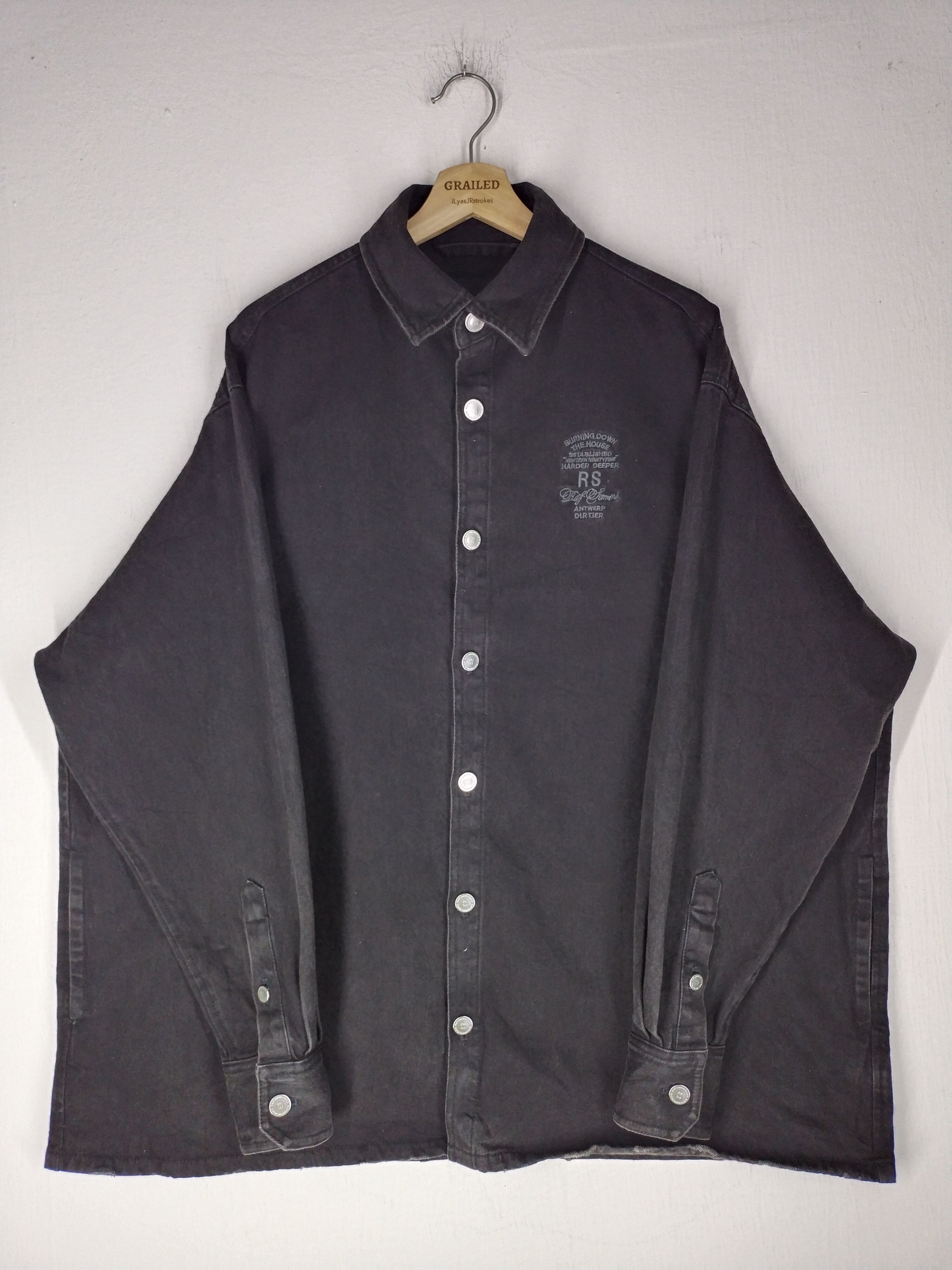 Raf Simons Big Fit Denim Shirt AW19/20 Raf Simons Jacket Size US XL / EU 56 / 4 - 7 Thumbnail
