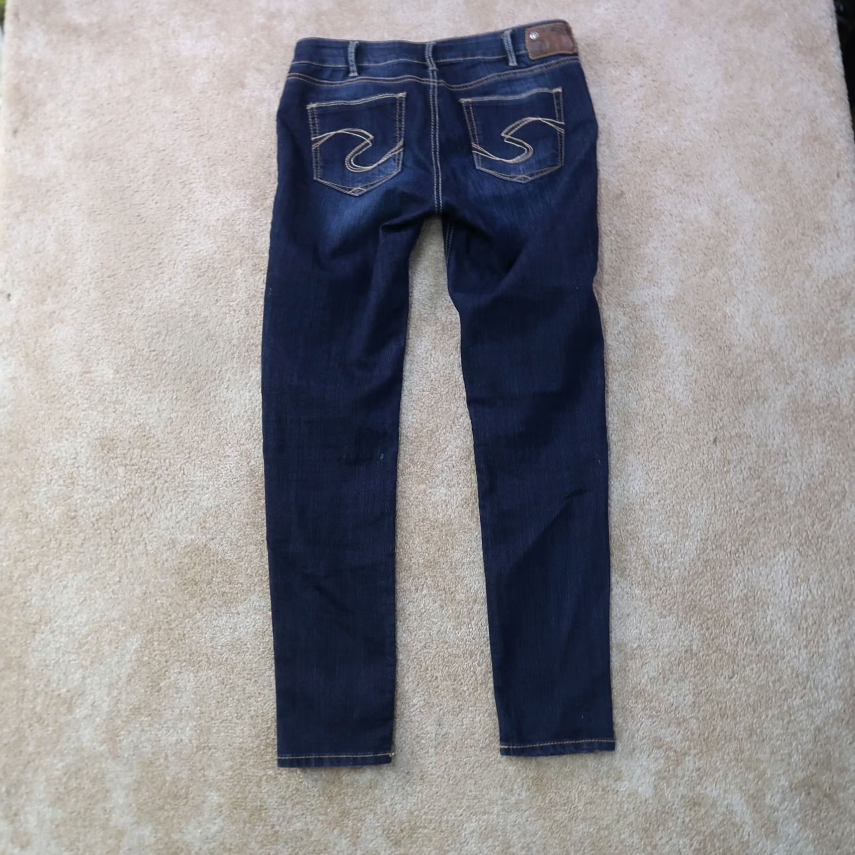 Silver Jeans Co. Silver Jeans Suki Jegging Jeans Blue 30x31 Denim Stretch Slim 5-Pocket Womens Regular Size 30" / US 8 / IT 44 - 7 Thumbnail