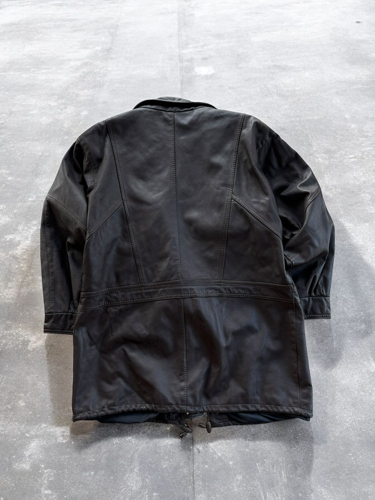 Japanese Brand × Leather × Vintage Vintage Zipper Up Leather Jacket vintage y2k 90’ Size US L / EU 52-54 / 3 - 2 Thumbnail