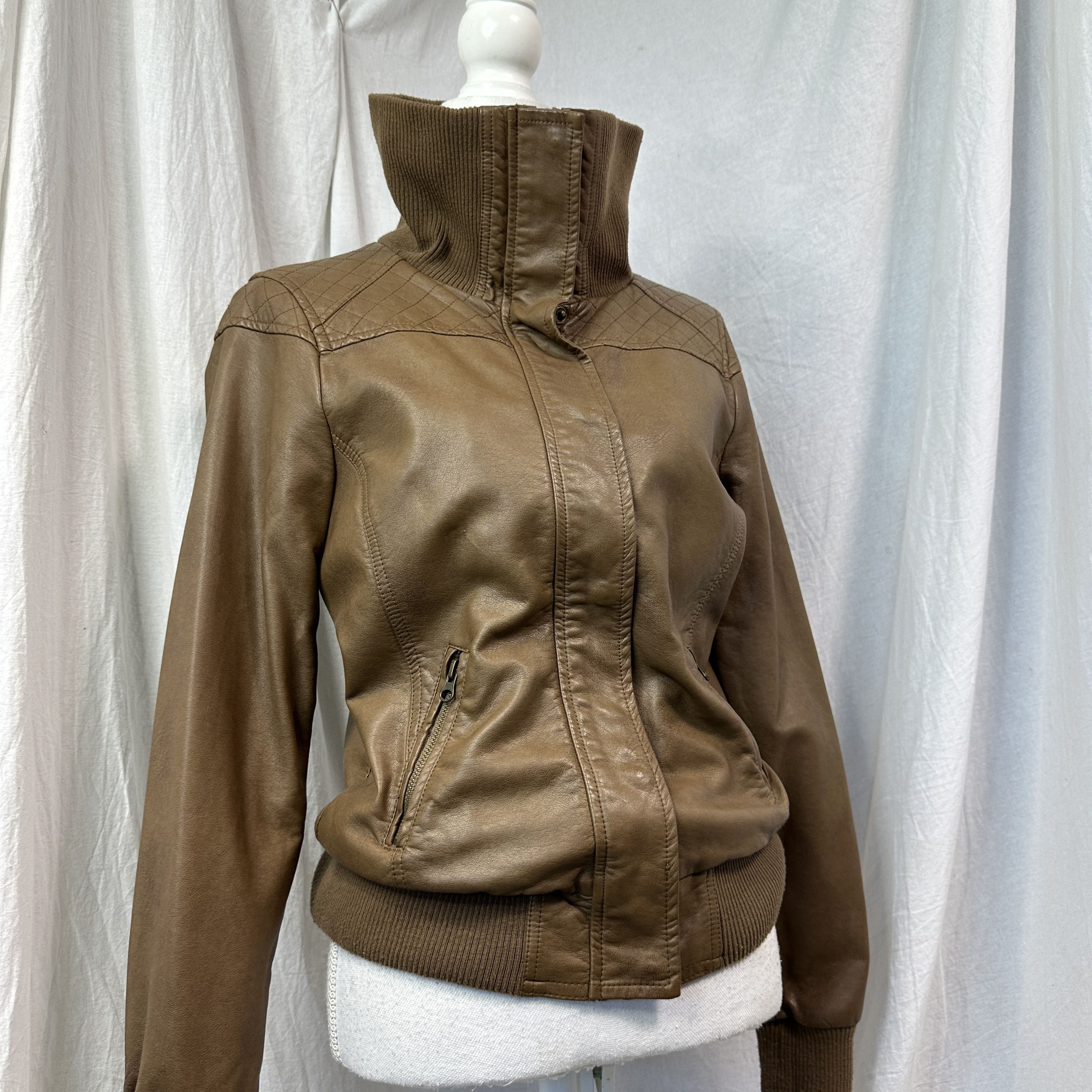 Vintage Vintage Leather Biker Moto Racing Brown Jacket 00s Size US M / EU 48-50 / 2 - 3 Thumbnail