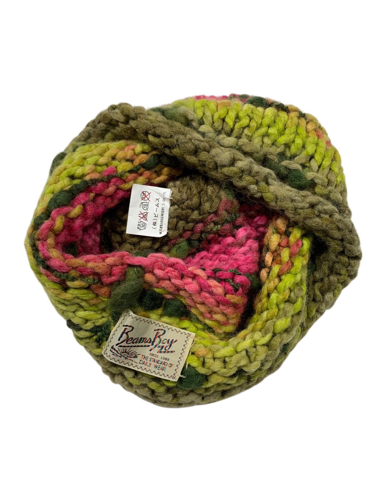 Beams Plus Beams boy Crochet knitted handmade Beanie Hats Rare Size ONE SIZE - 5 Thumbnail
