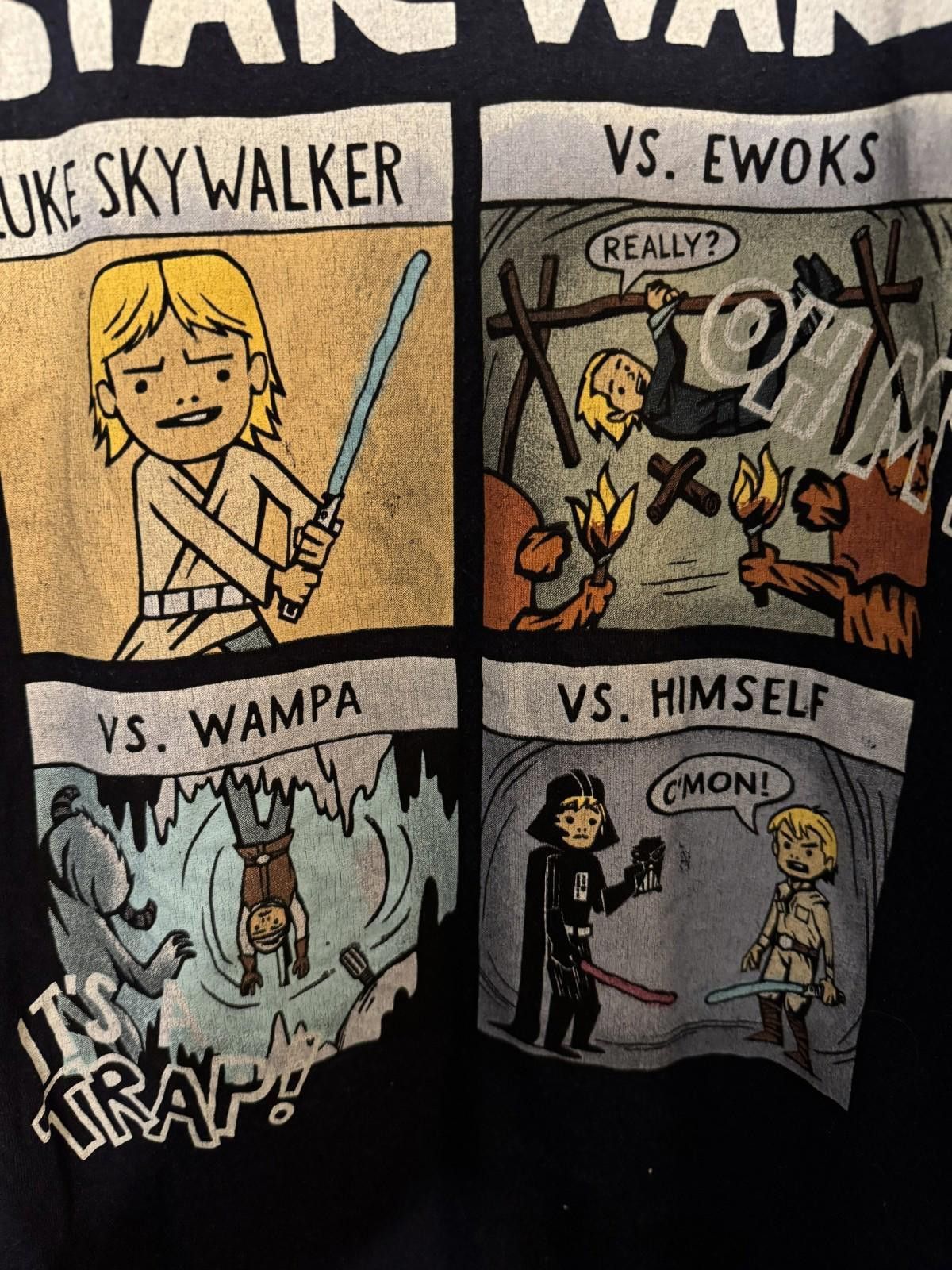 Star Wars Star Wars Logo Animated Luke Skywalker T Shirt Men Sz M Blue Size US M / EU 48-50 / 2 - 4 Thumbnail