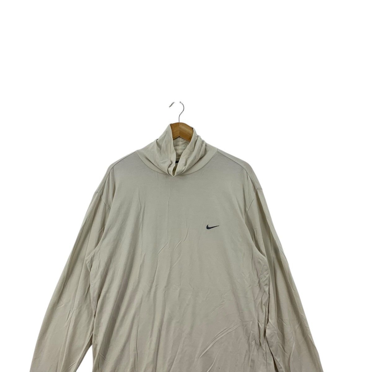 Nike Vintage NIKE GOLF TIGER WOODS Turtle Neck Plain Tee Shirt Size US L / EU 52-54 / 3 - 2 Thumbnail