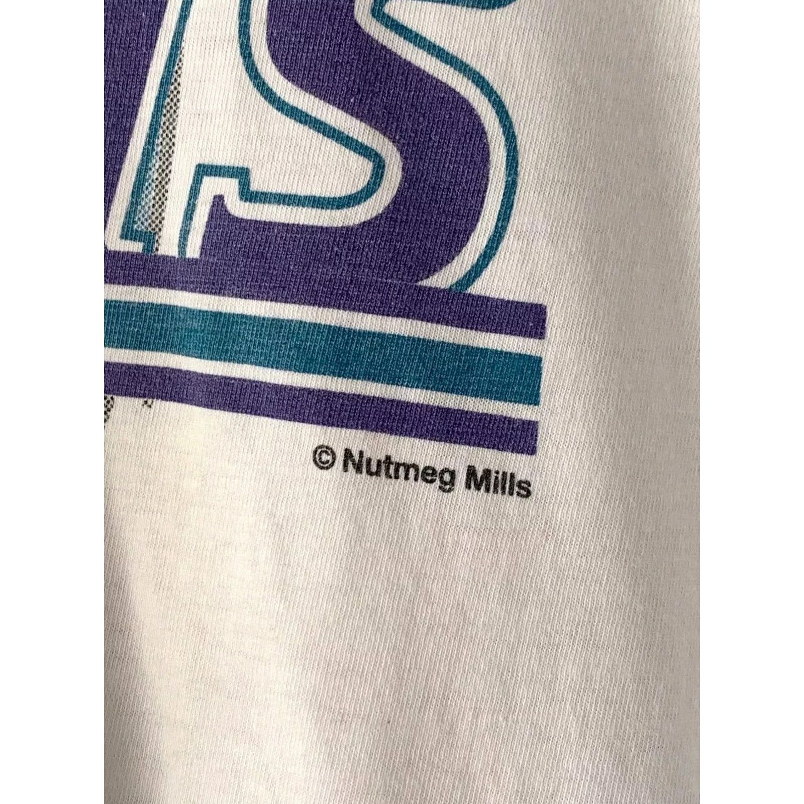 NBA VINTAGE Charlotte Hornets T-Shirt White M Adult Mens Size US M / EU 48-50 / 2 - 7 Thumbnail